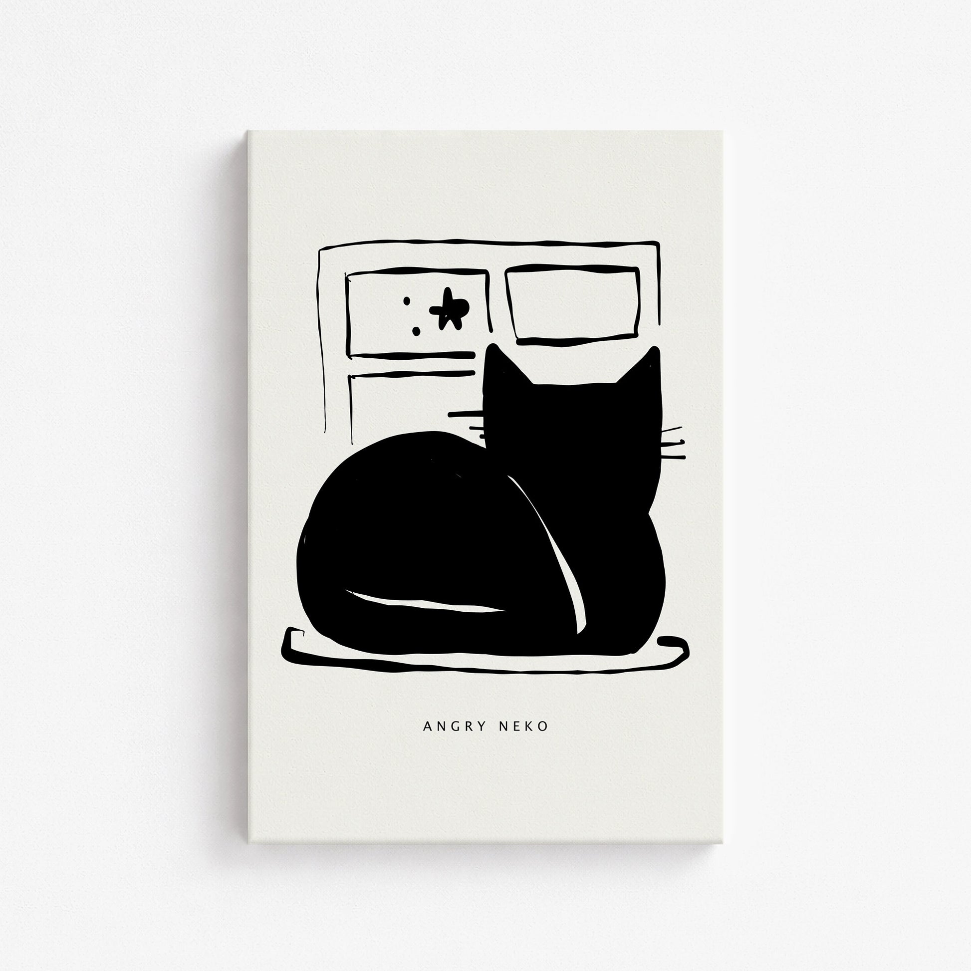 Nope, 61x91cm Satin Canvas Poster