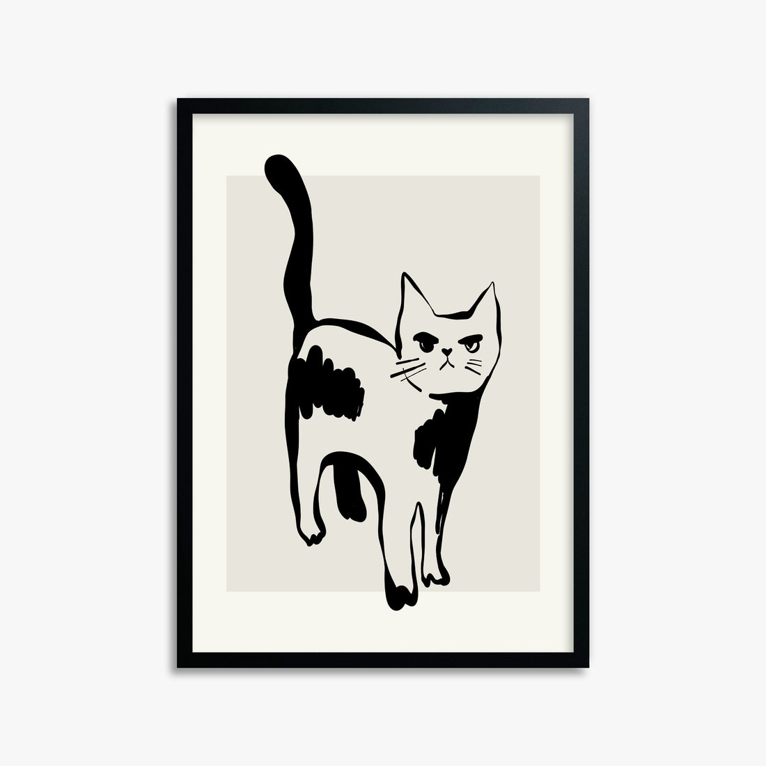 Huh?, 50x70cm Framed Poster With Black Frame