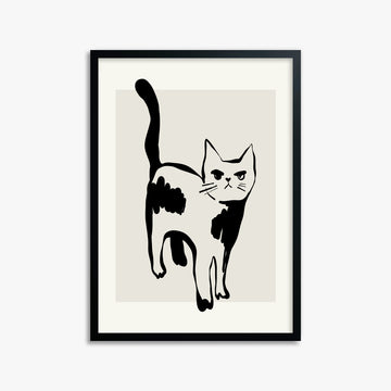 Huh?, 50x70cm Framed Poster With Black Frame