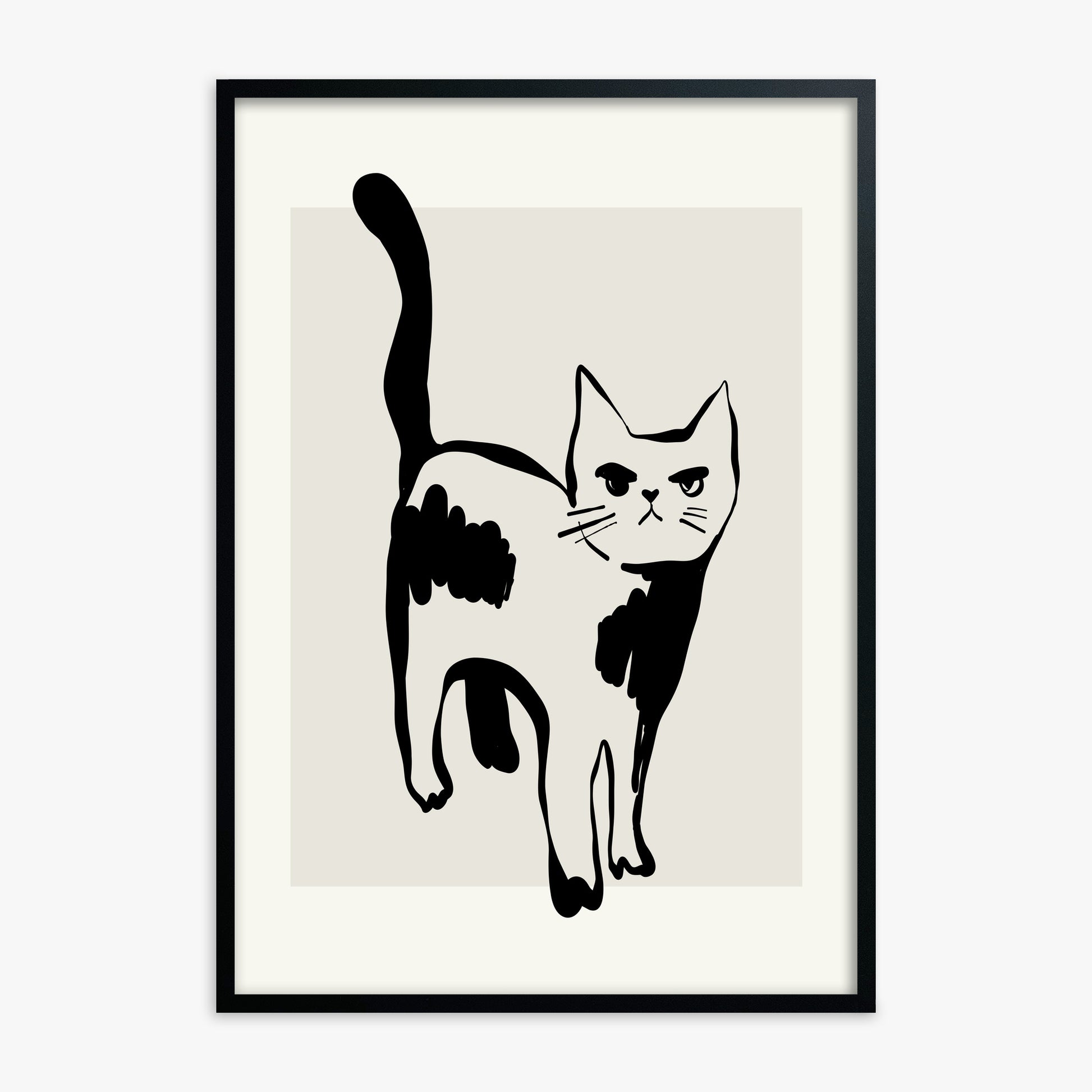Huh?, 30x40cm Black Framed Art Reproduction