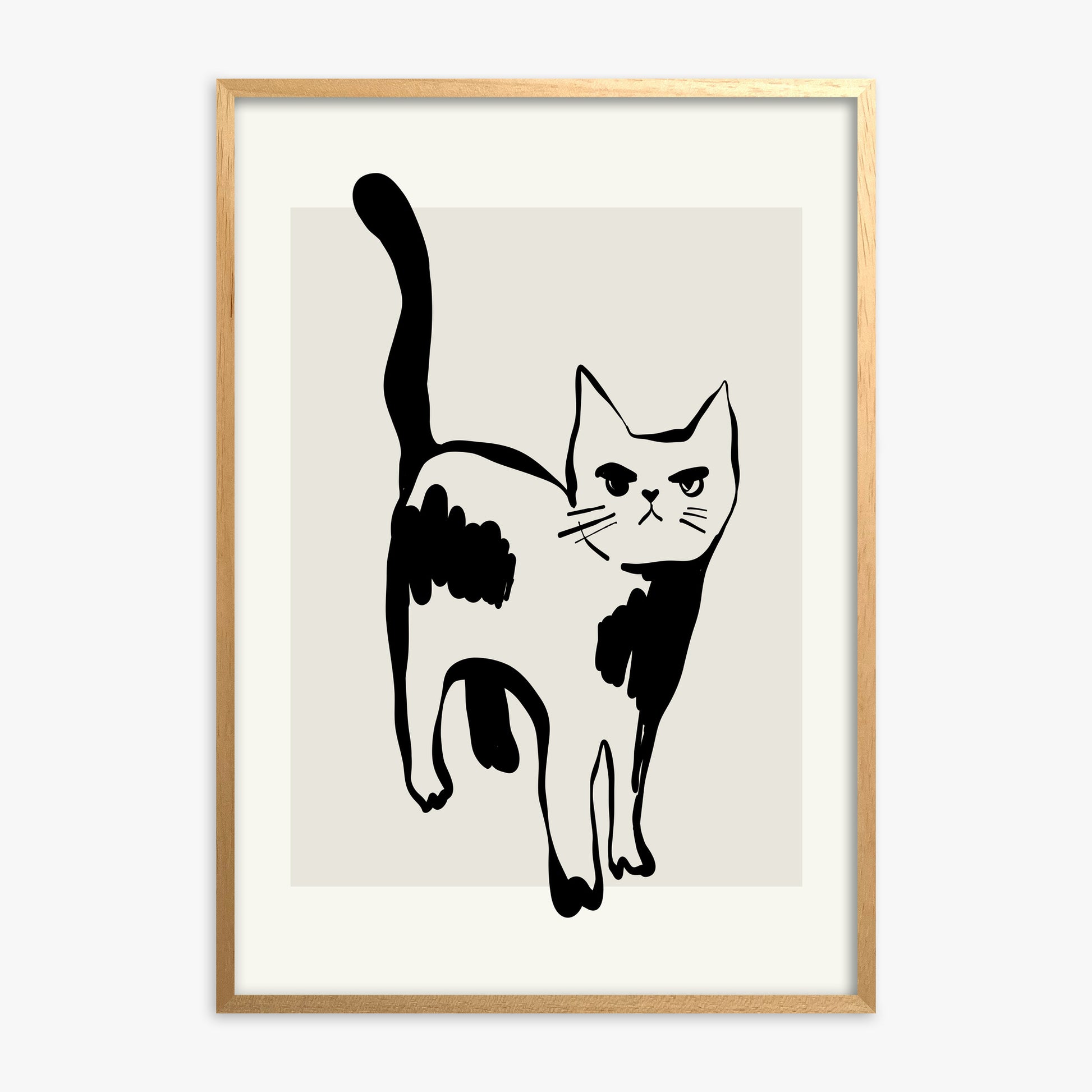 Huh?, 30x40cm Oak Framed Art Reproduction