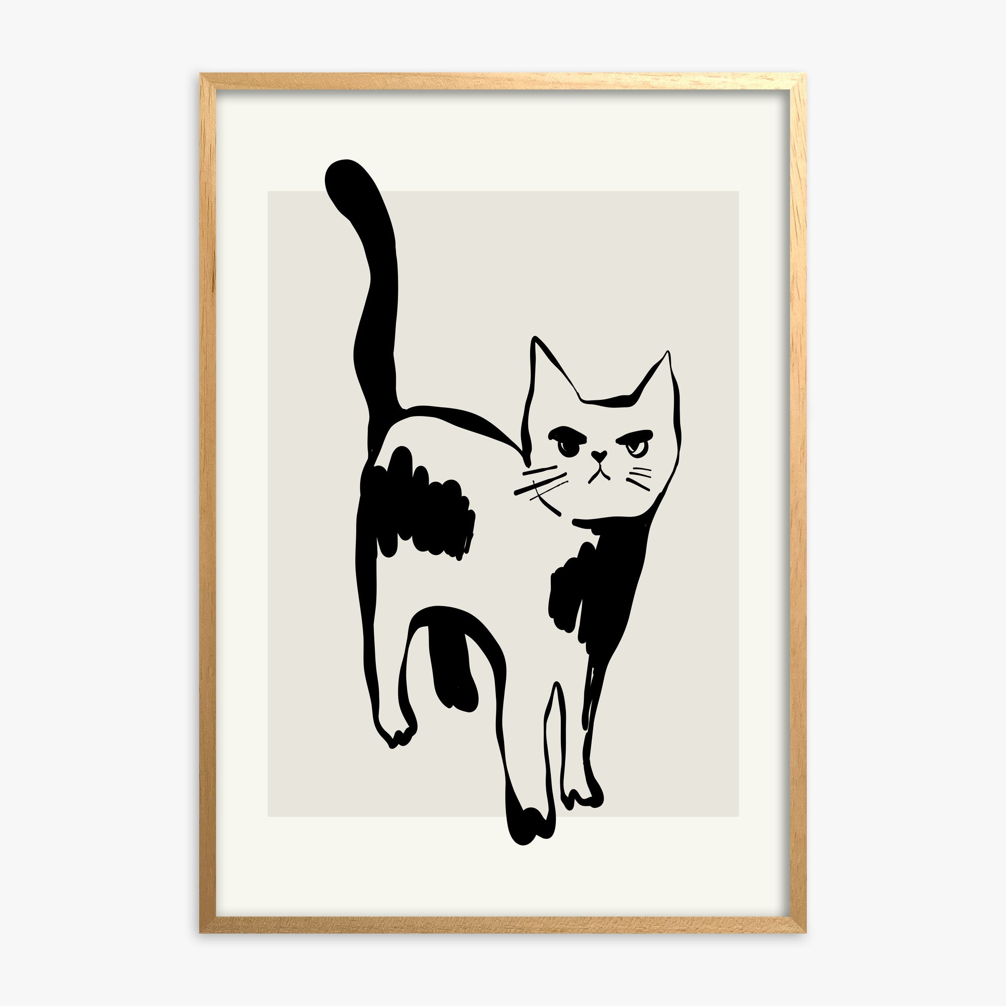 Huh?, 30x40cm Oak Framed Art Reproduction