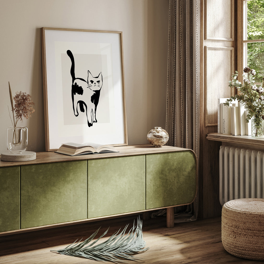 Huh?, 50x70cm Framed Poster With Black Frame