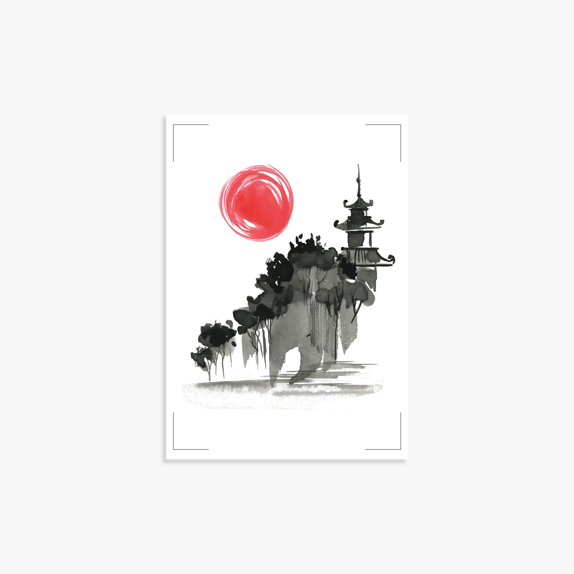 Castle in the Sun, 21x30cm Poster Unframed