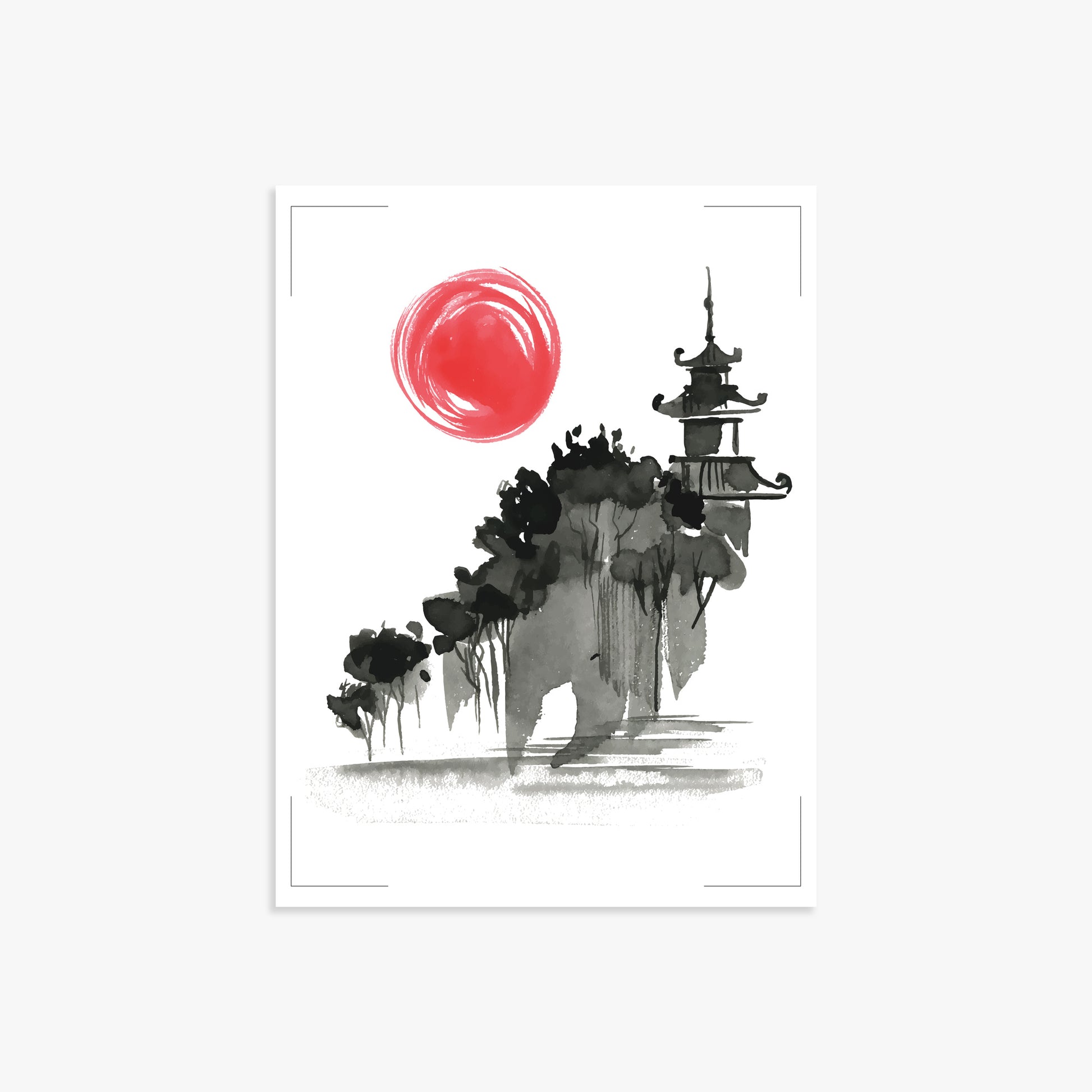 Castle in the Sun, 30x40cm Poster Unframed