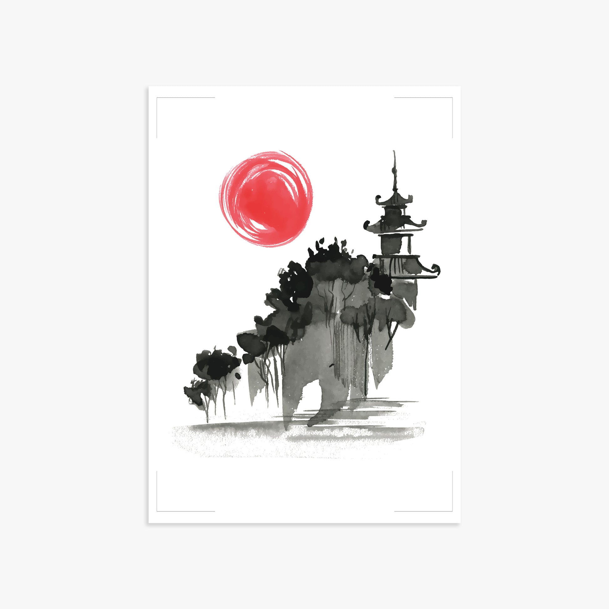 Castle in the Sun, 50x70cm Poster Unframed