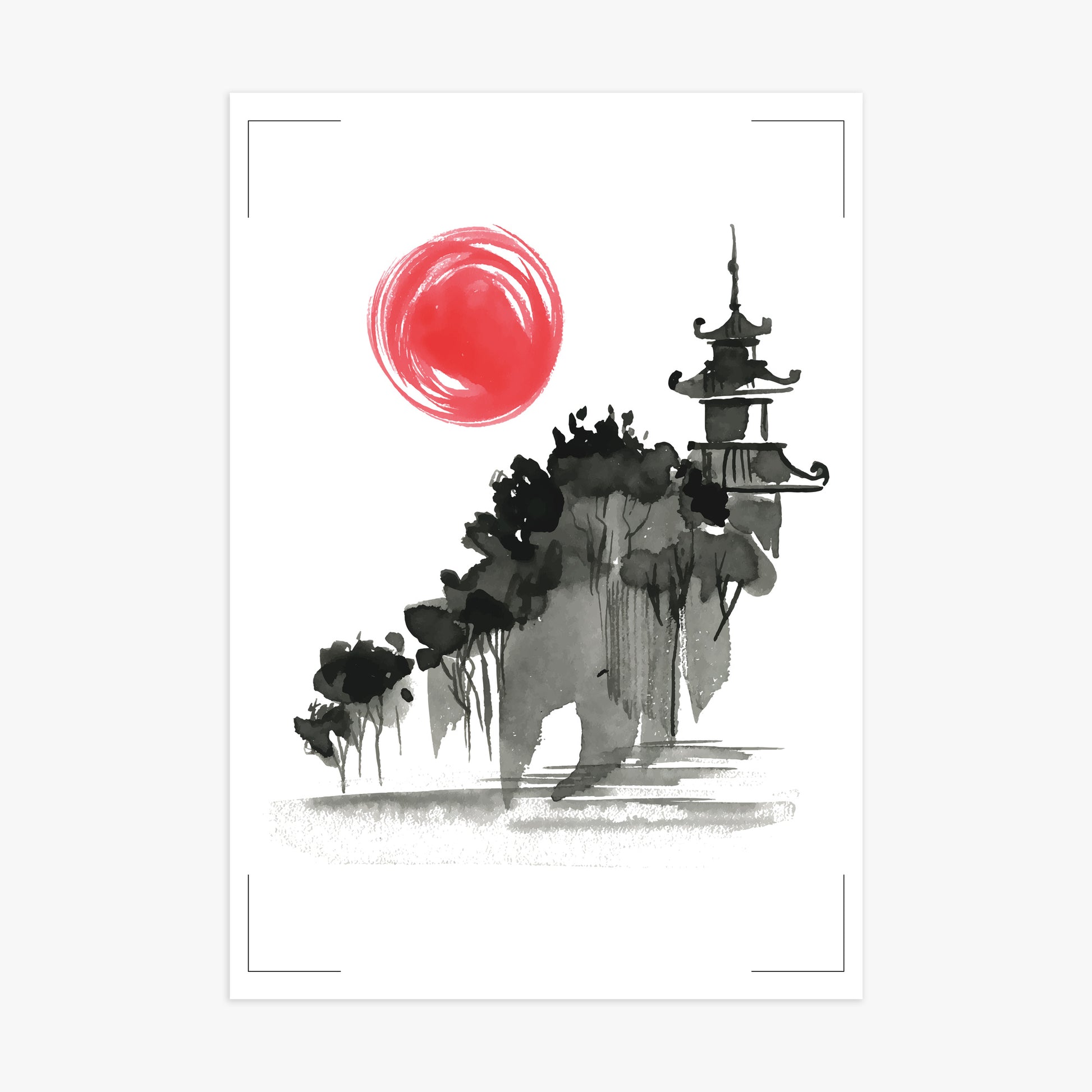 Castle in the Sun, 70x100cm Poster Unframed