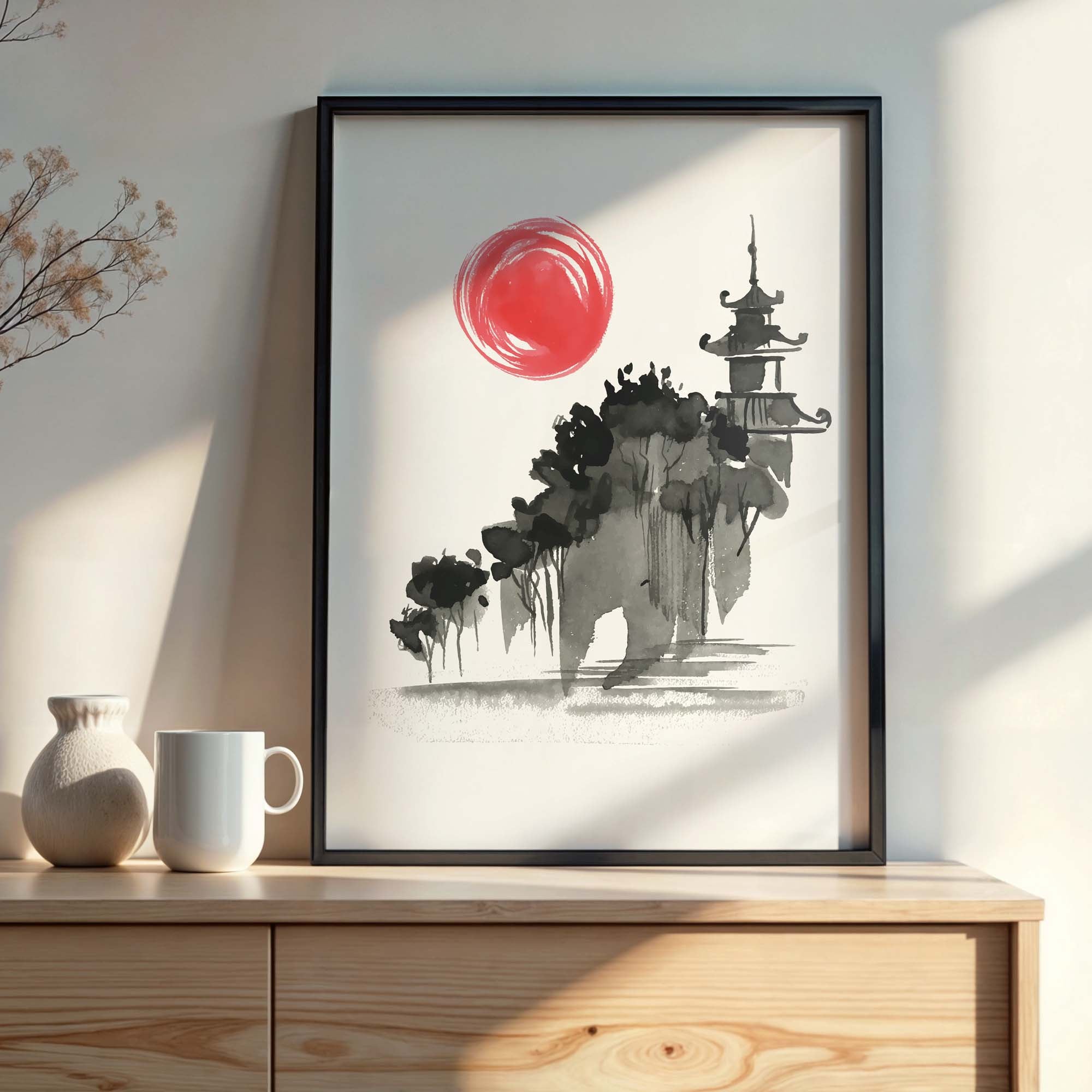 Design Concept No. 22 for Castle in the Sun Modern Poster Art