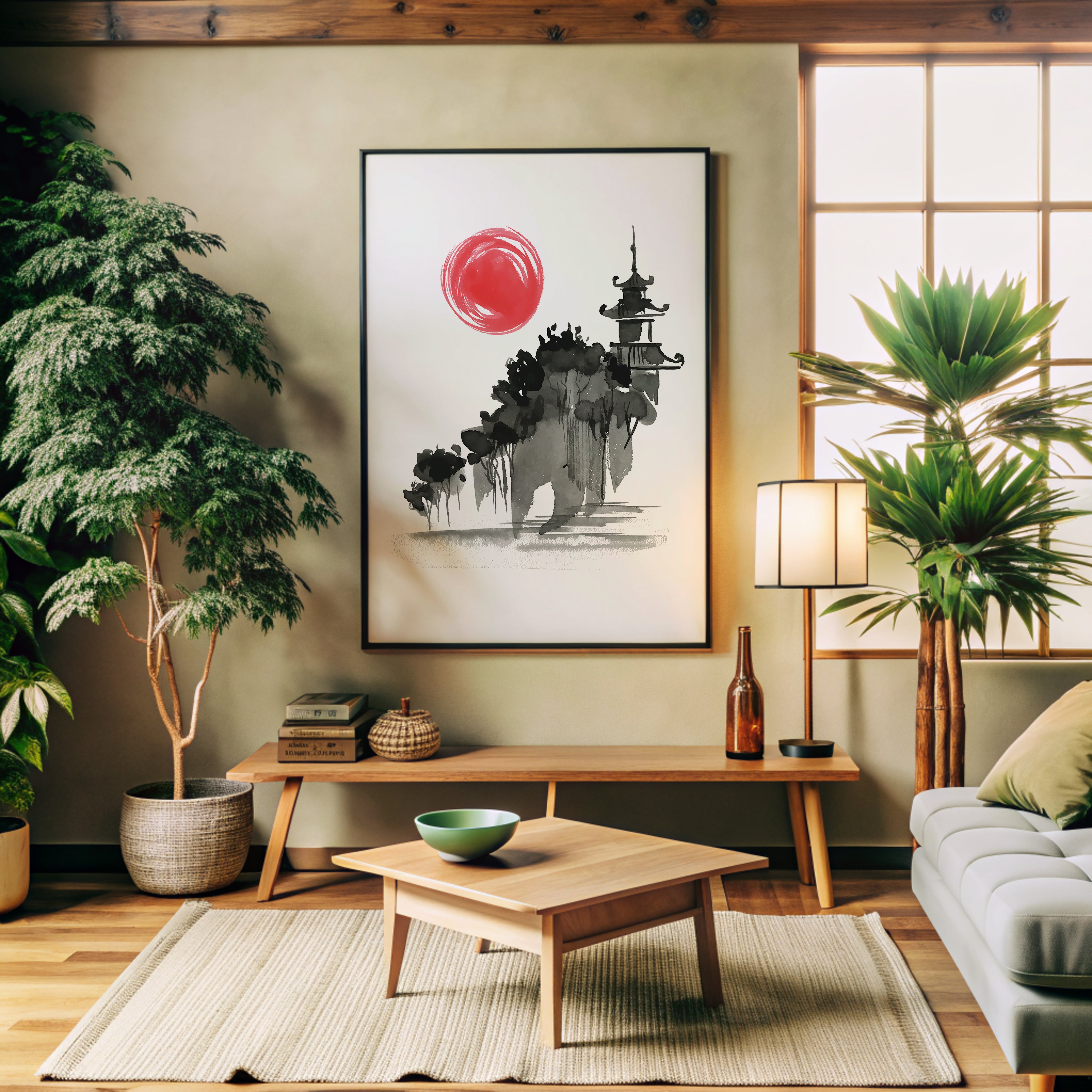 Design Concept No. 32 for Castle in the Sun Modern Poster Art