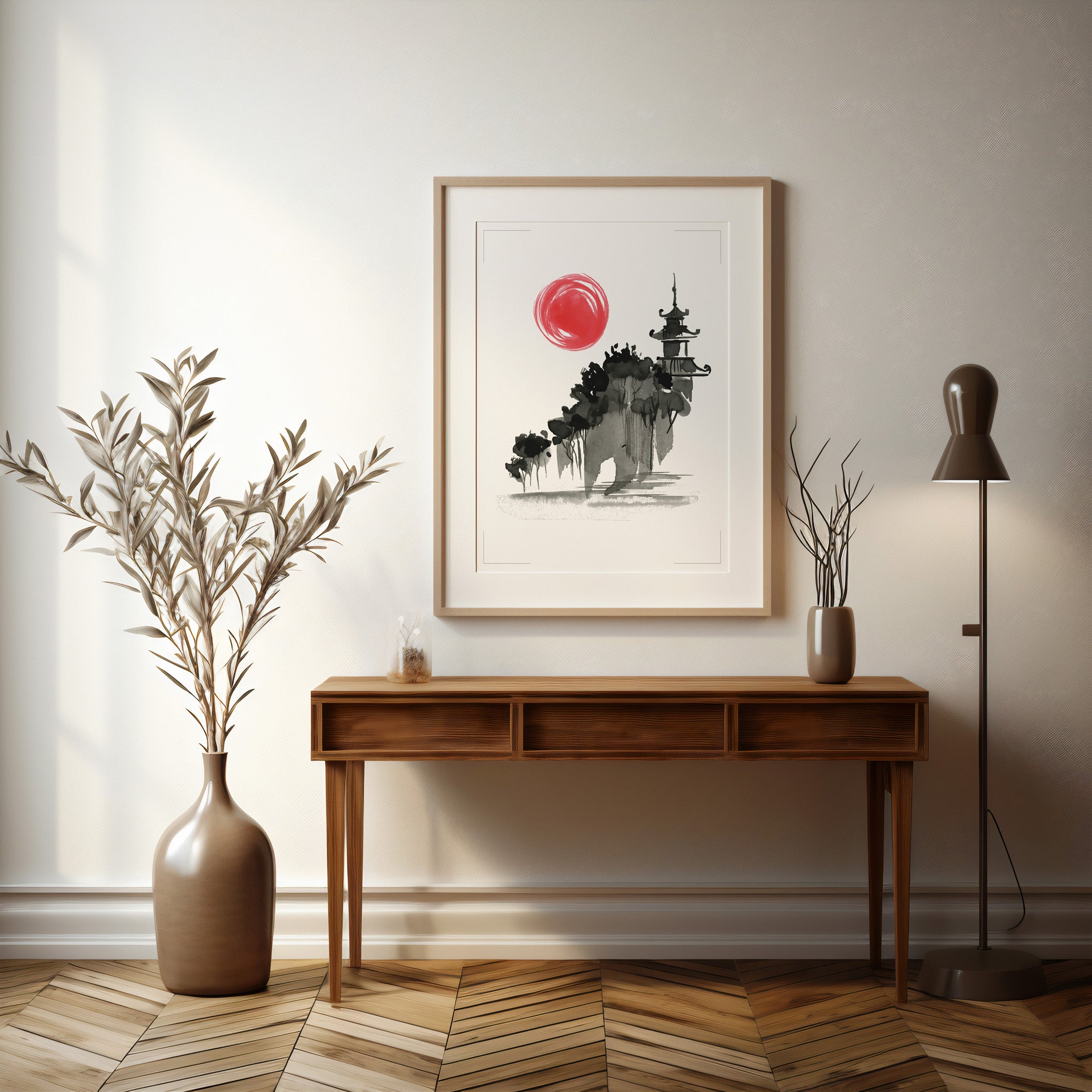 Design Concept No. 37 for Castle in the Sun Modern Poster Art