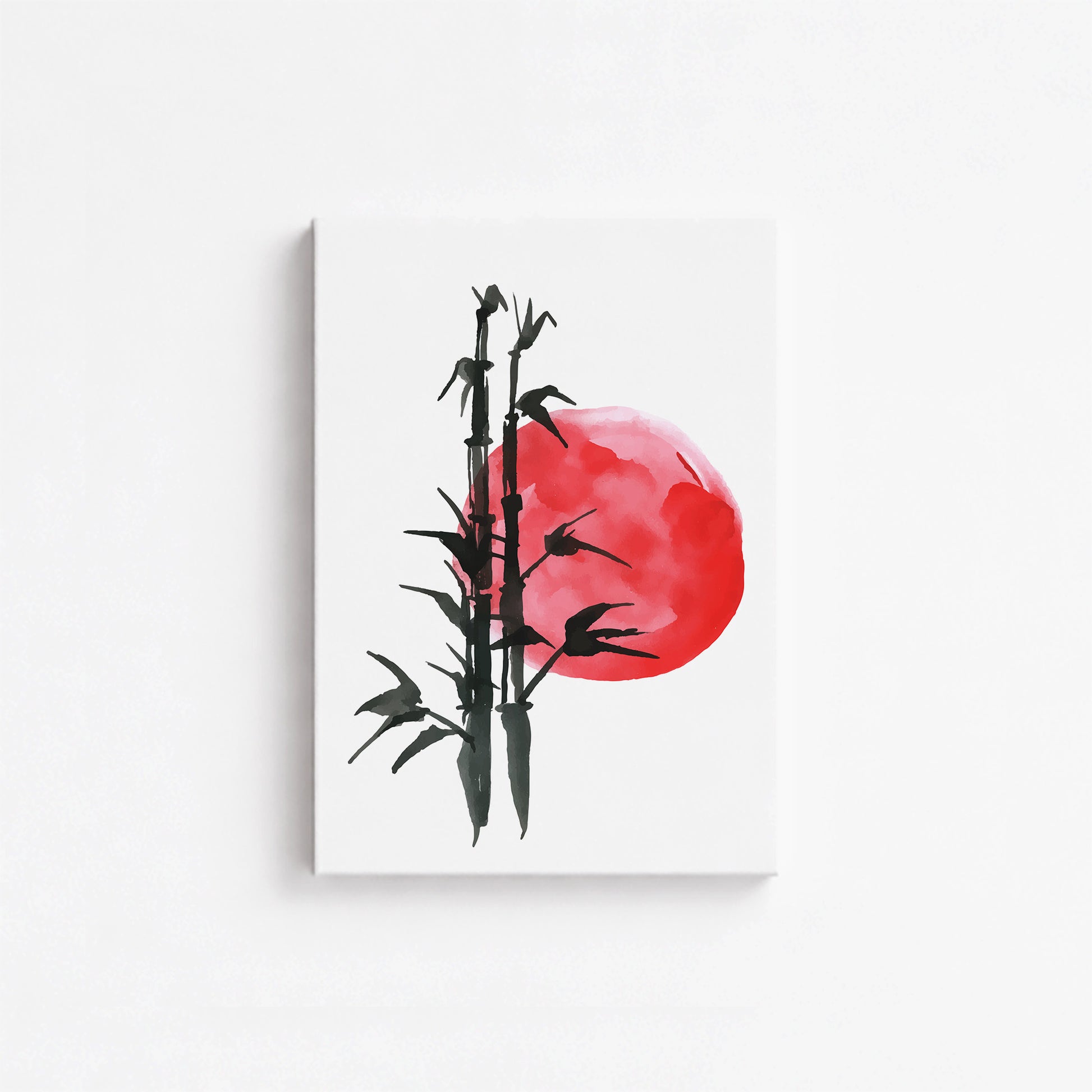 Bamboo at Sunset, 21x30cm Satin Canvas Poster
