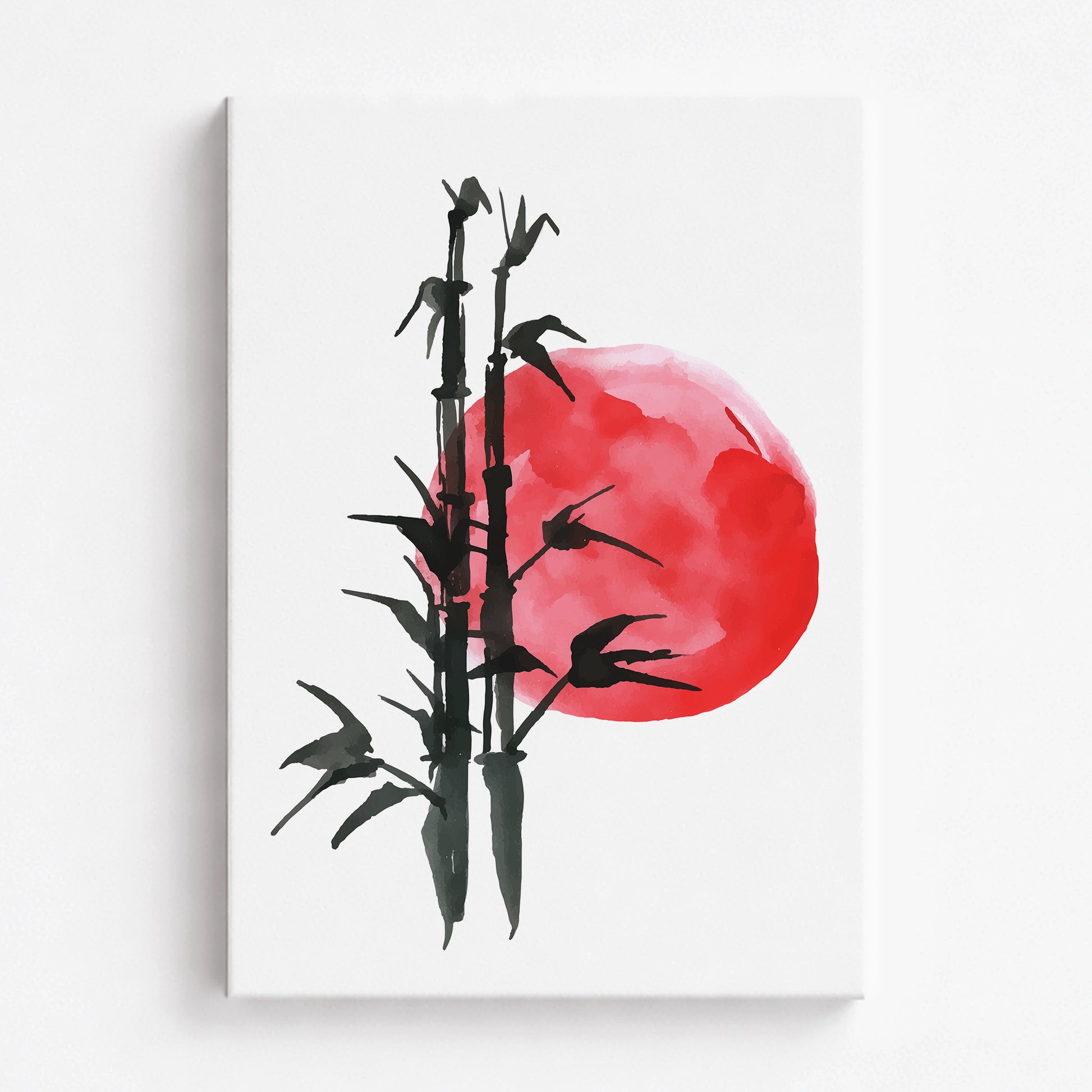 Bamboo at Sunset, 70x100cm Satin Canvas Poster