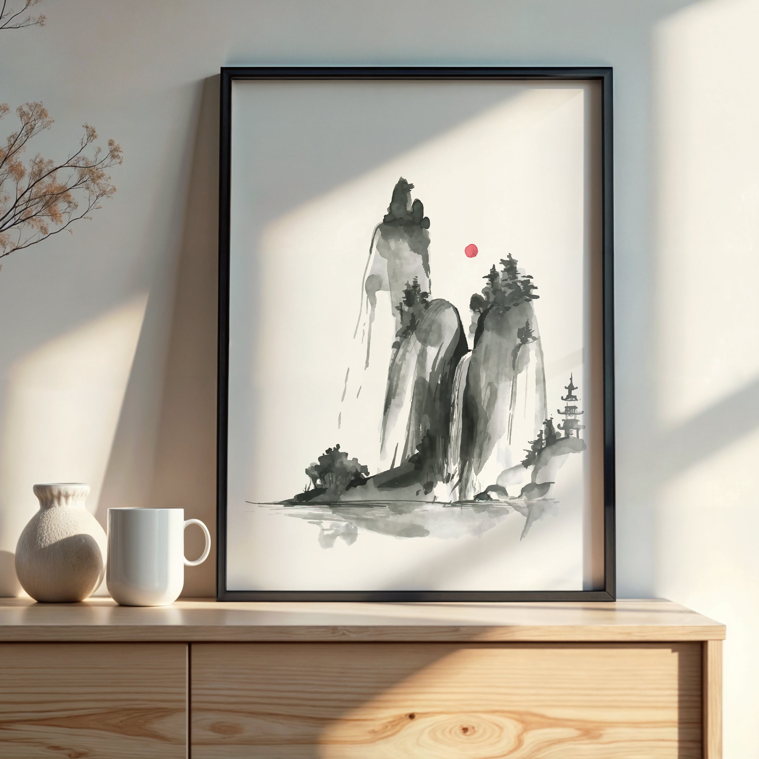 Design Concept No. 22 for Shrine on a Hill Modern Poster Art