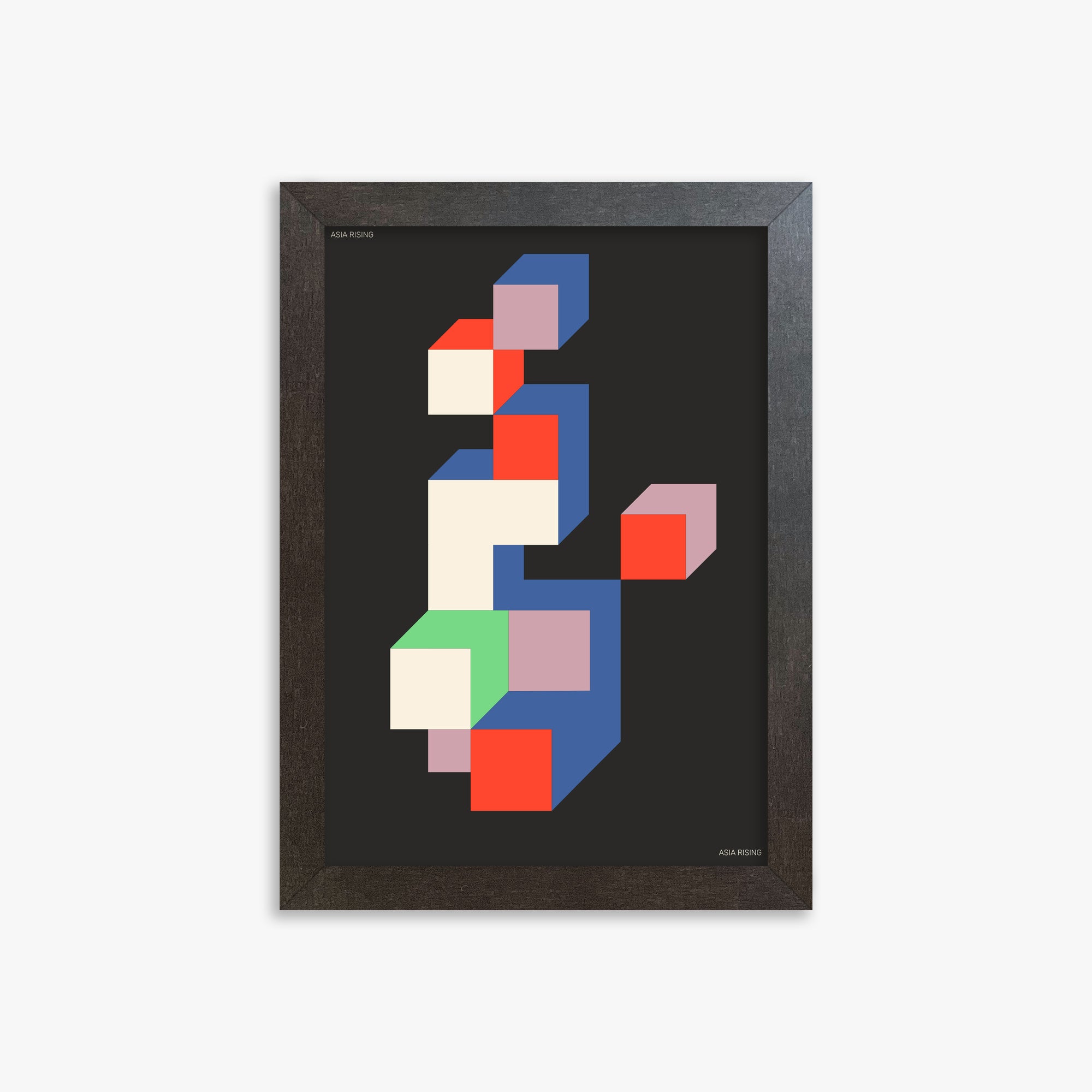 Skyscraper, 21x30cm Framed Poster With Espresso Frame