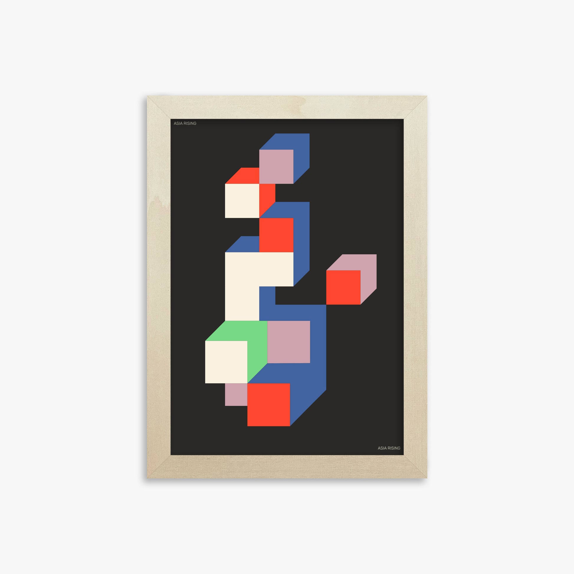 Skyscraper, 21x30cm Framed Poster With Lime Wood Frame