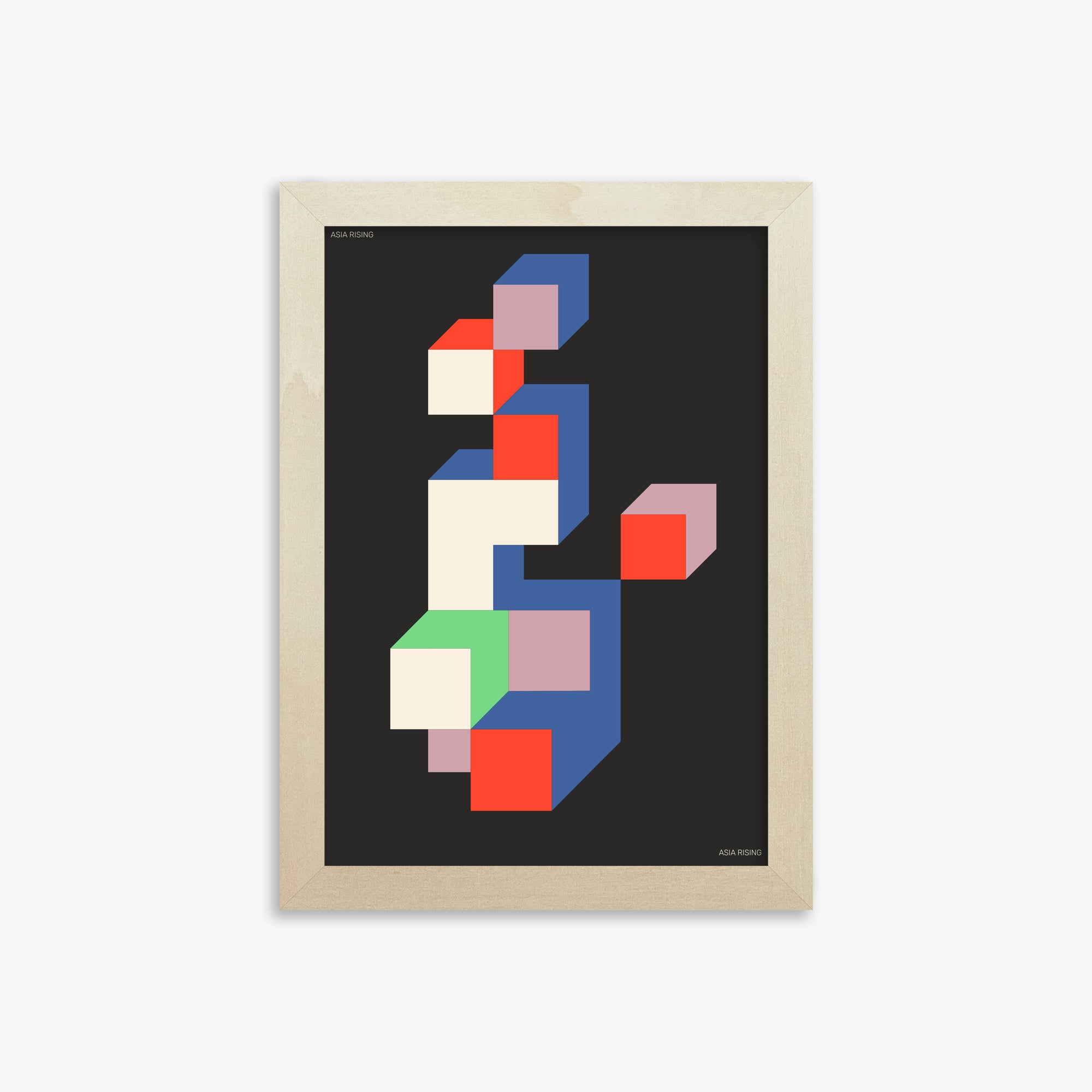 Skyscraper, 21x30cm Framed Poster With Lime Wood Frame