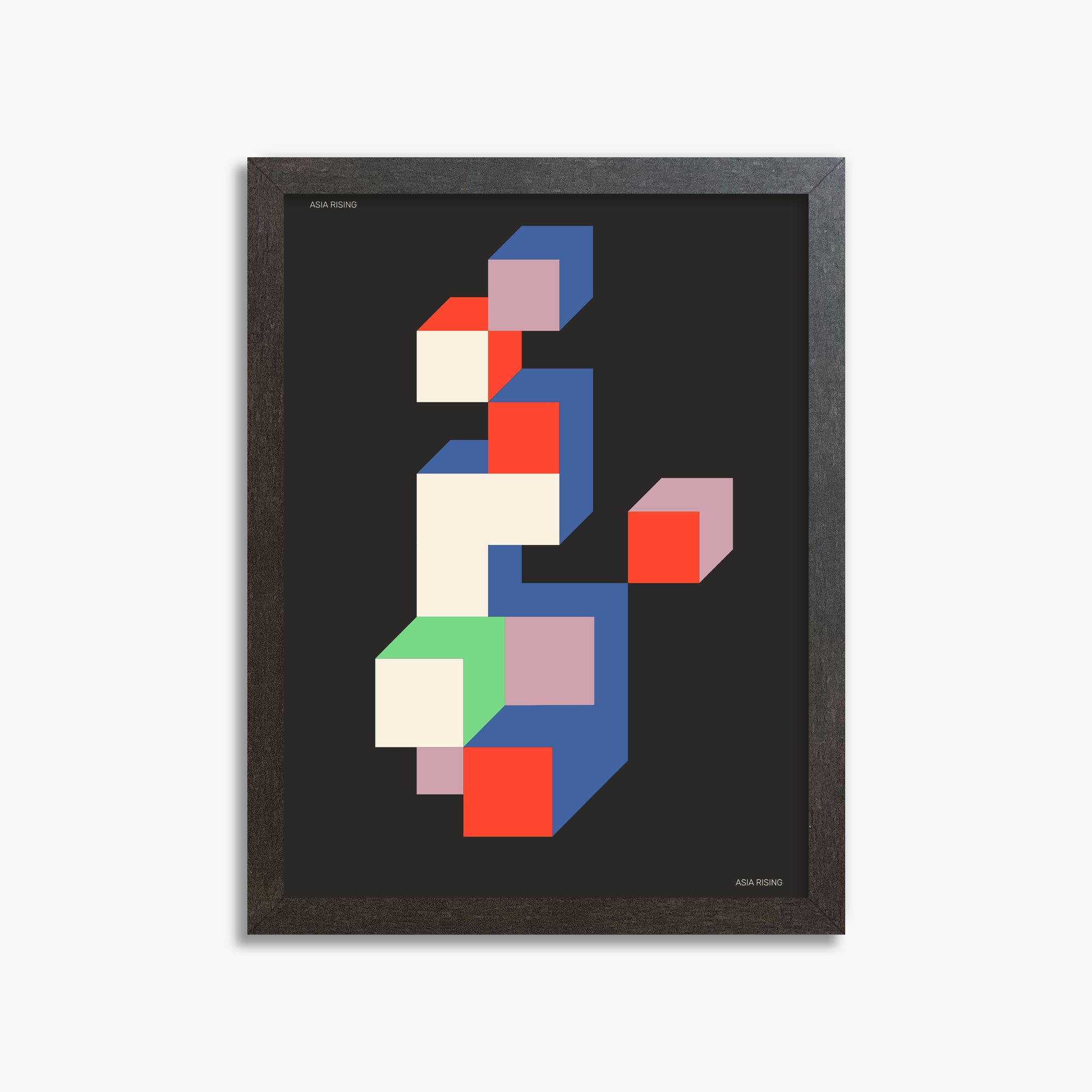 Skyscraper, 30x40cm Framed Poster With Espresso Frame