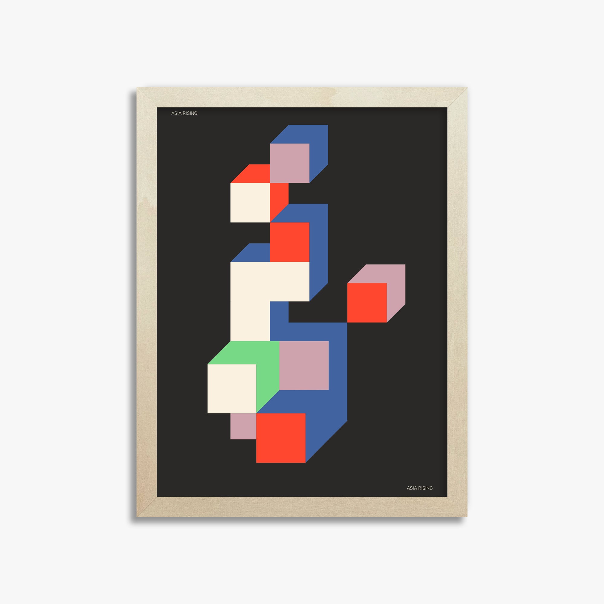 Skyscraper, 30x40cm Framed Poster With Lime Wood Frame