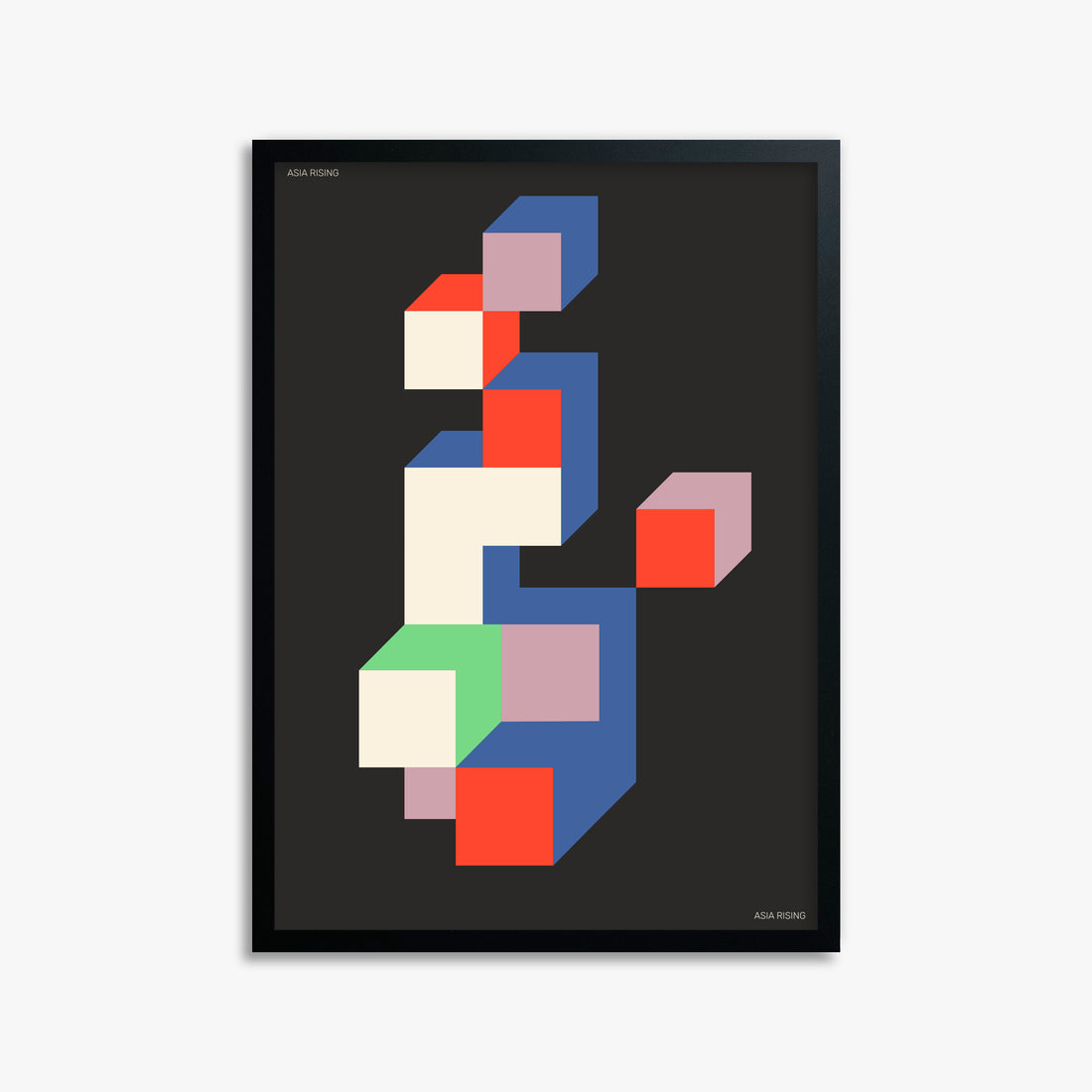 Skyscraper, 50x70cm Framed Poster With Black Frame