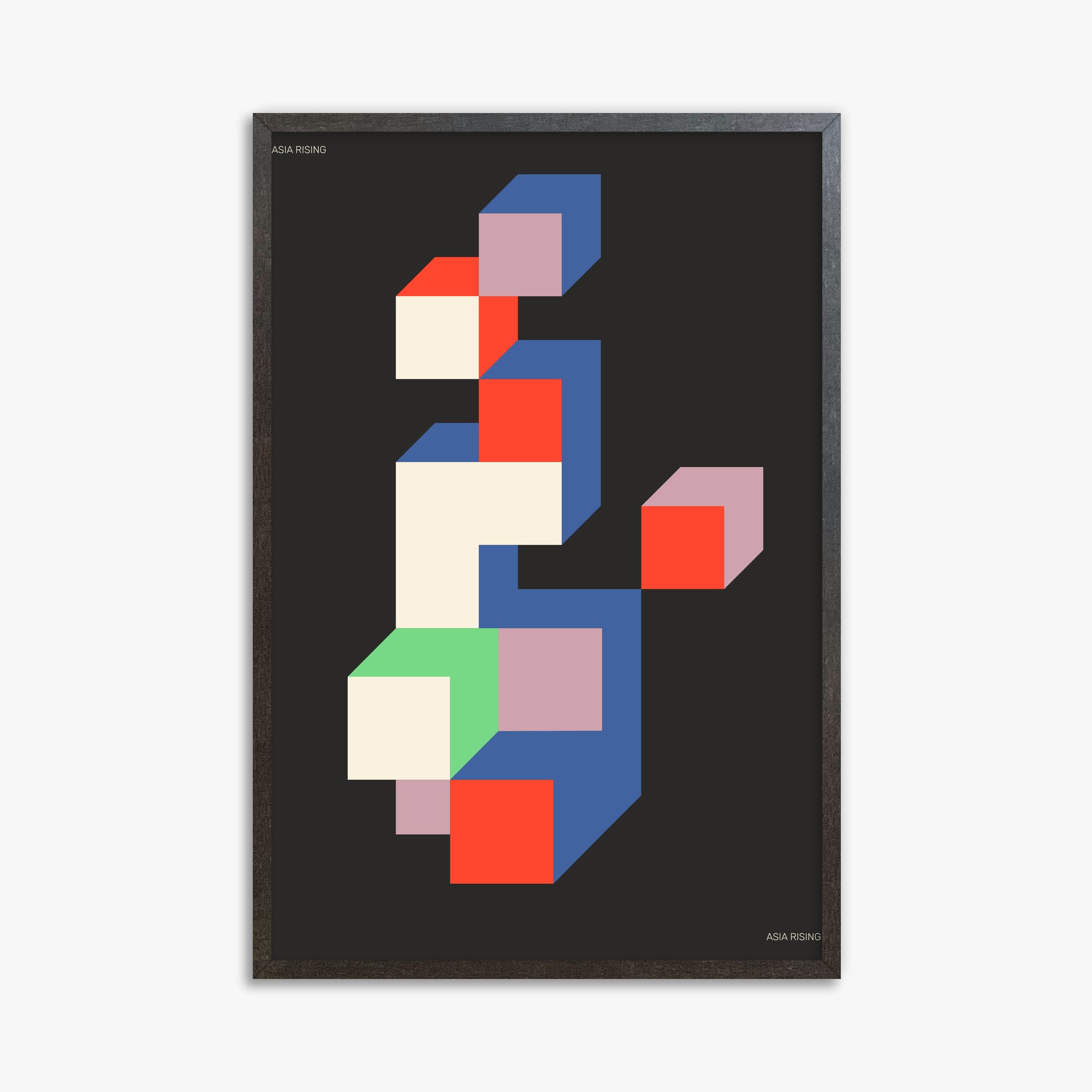 Skyscraper, 61x91cm Framed Poster With Espresso Frame