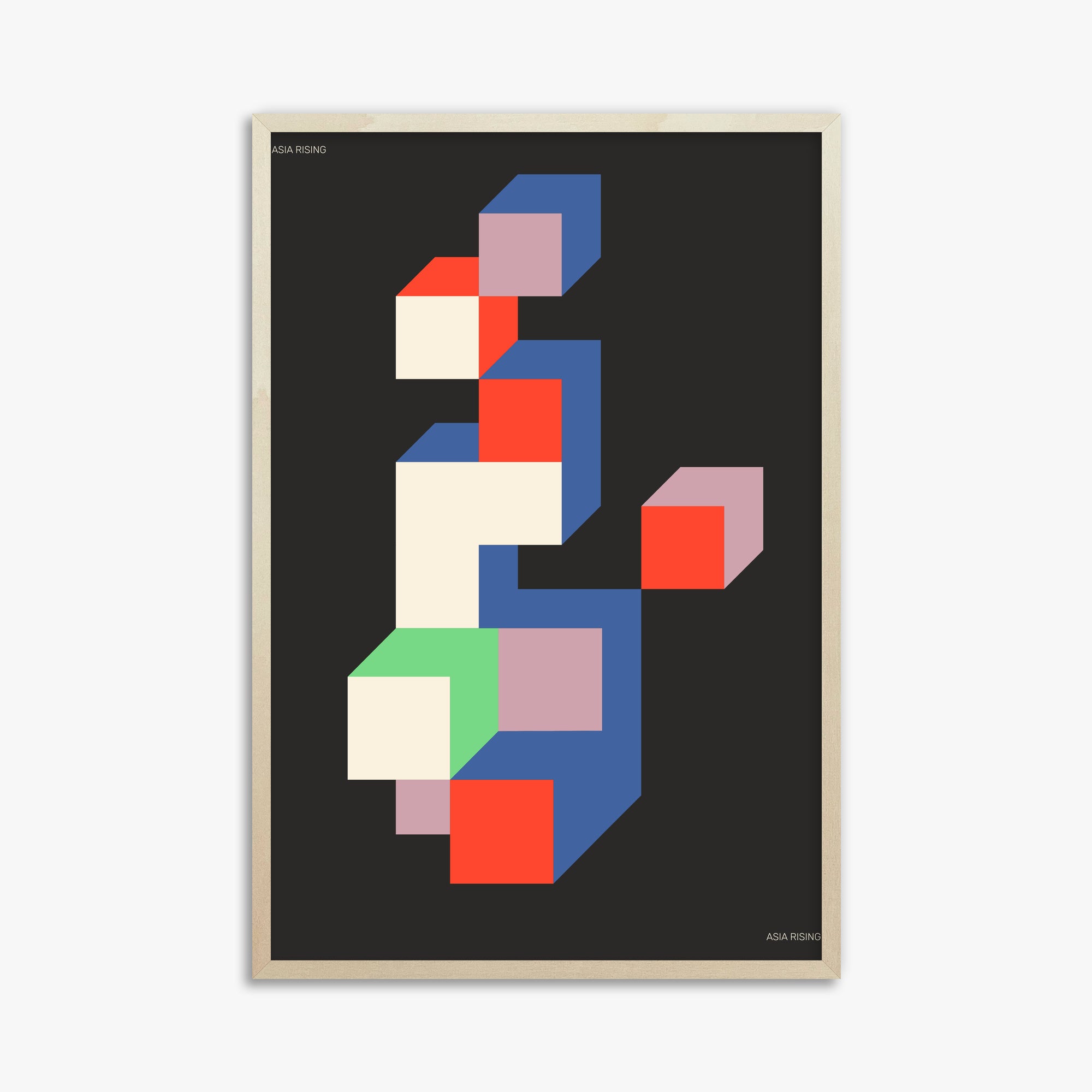 Skyscraper, 61x91cm Framed Poster With Lime Wood Frame