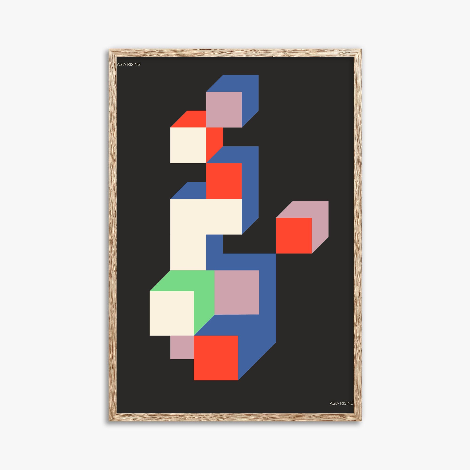 Skyscraper, 61x91cm Framed Poster With Raw Oak Frame
