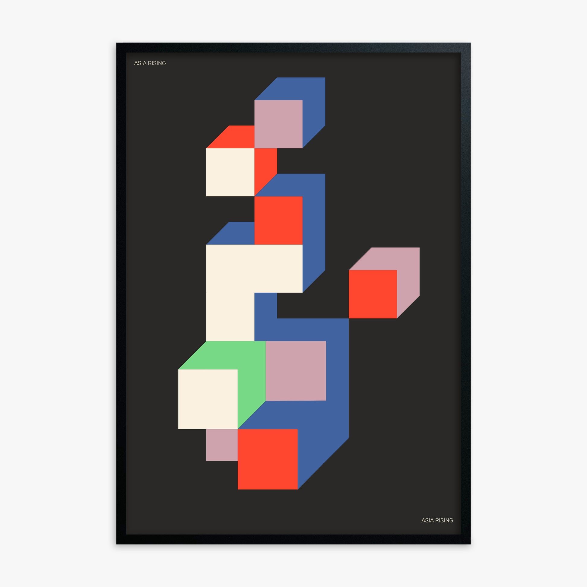 Skyscraper, Black Framed Poster With Black Frame
