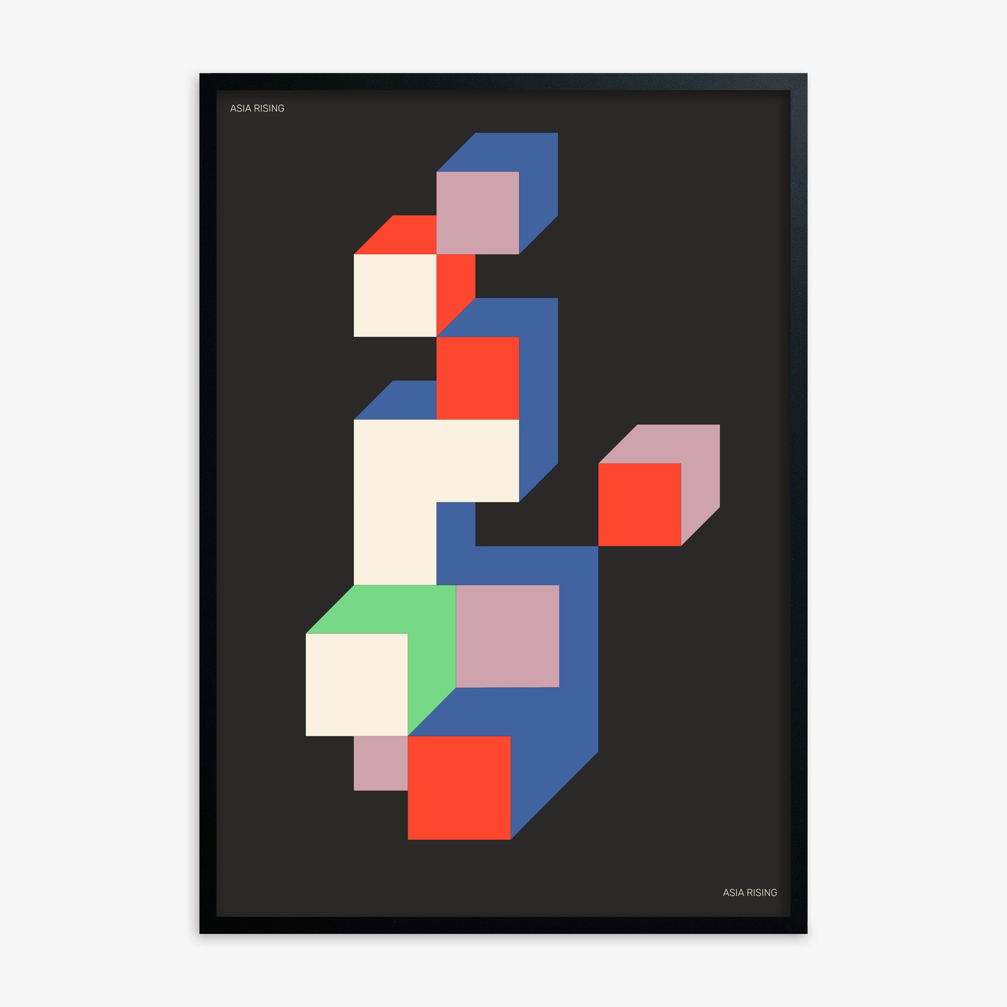 Skyscraper, Black Framed Poster With Black Frame