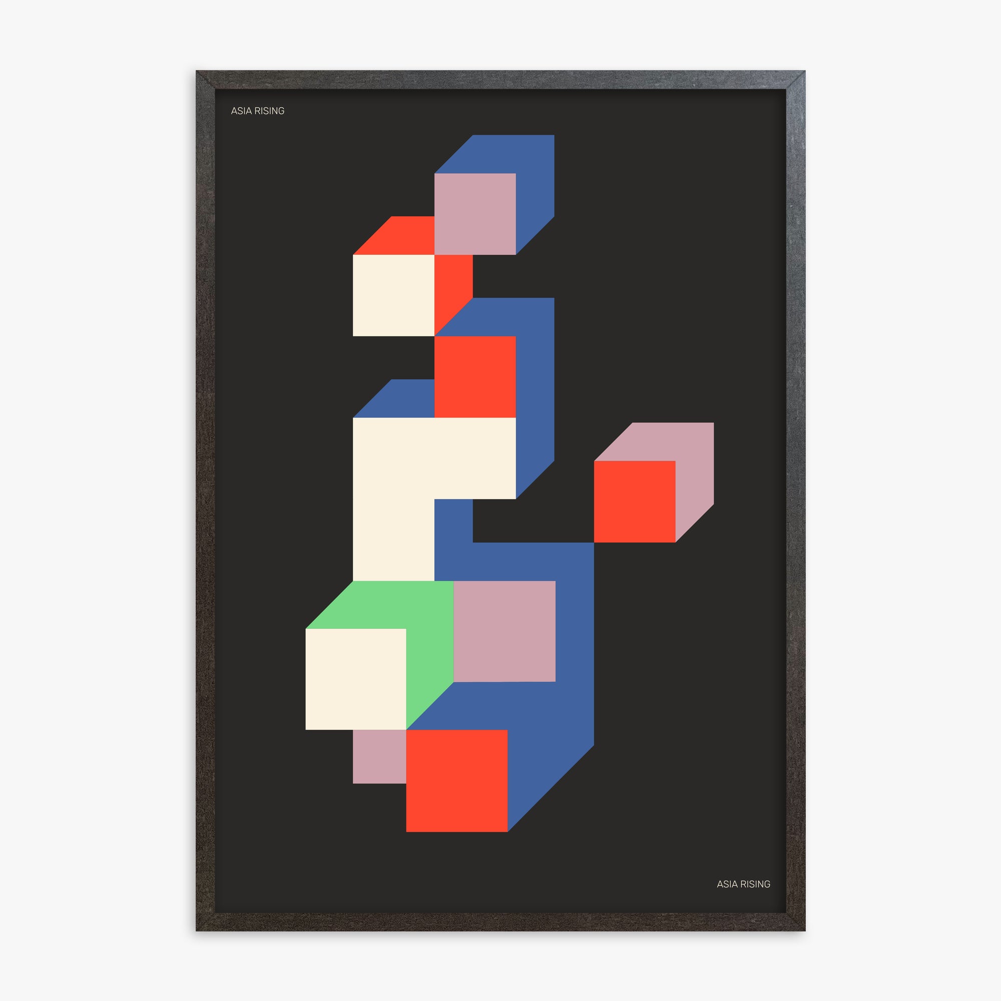 Skyscraper, 70x100cm Framed Poster With Espresso Frame