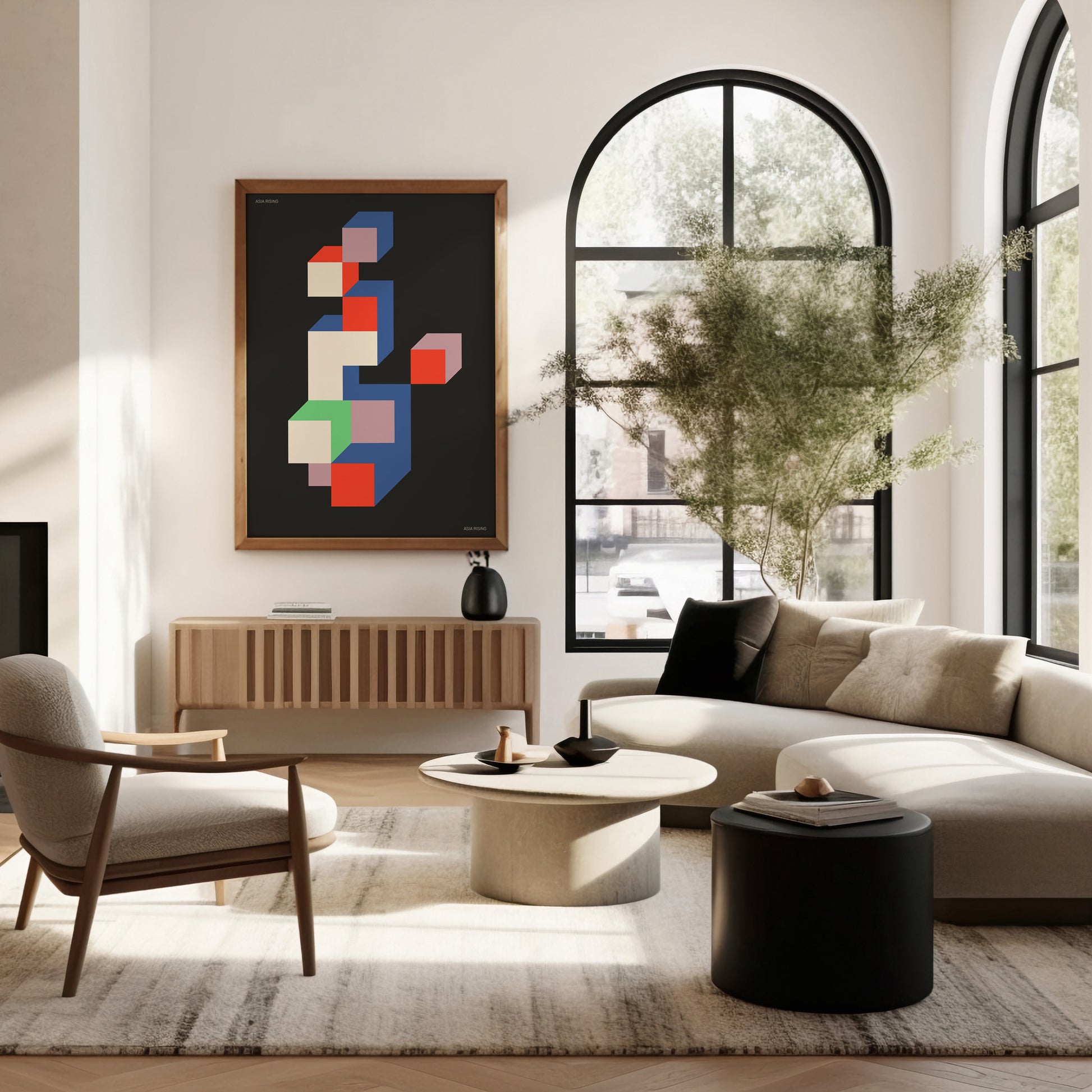 Design Concept No. 40 for Skyscraper Modern Poster Art