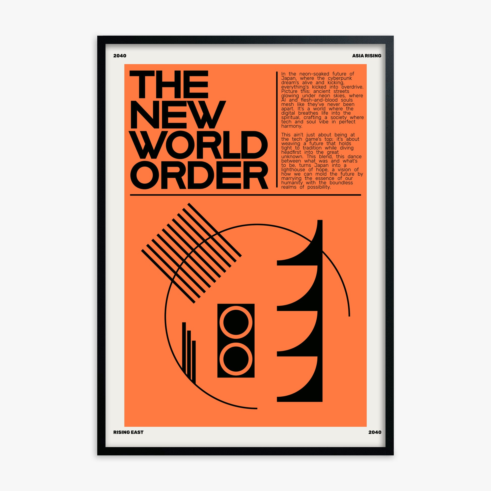 The New World Order, Black Framed Poster With Black Frame