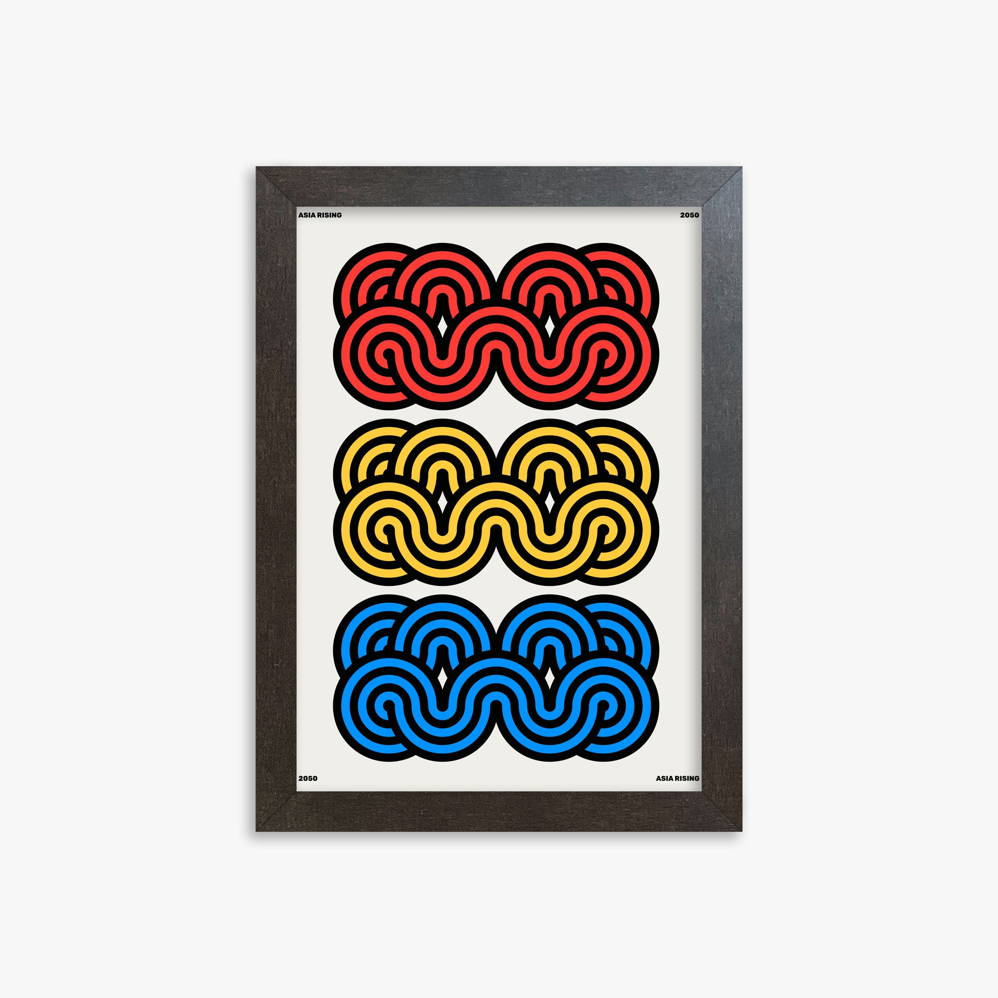 Clouds, 21x30cm Framed Poster With Espresso Frame