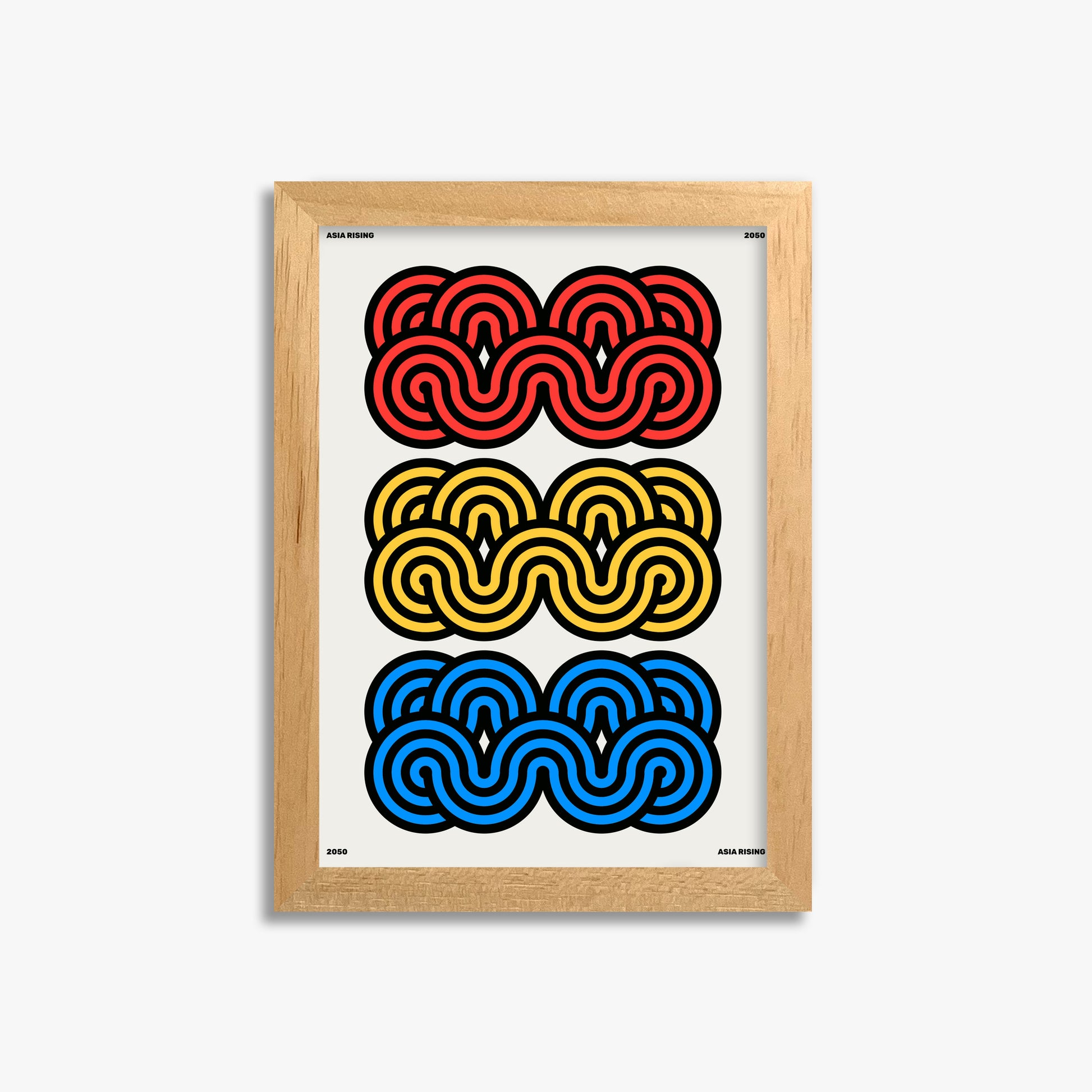 Clouds, 21x30cm Framed Poster With Oak Frame