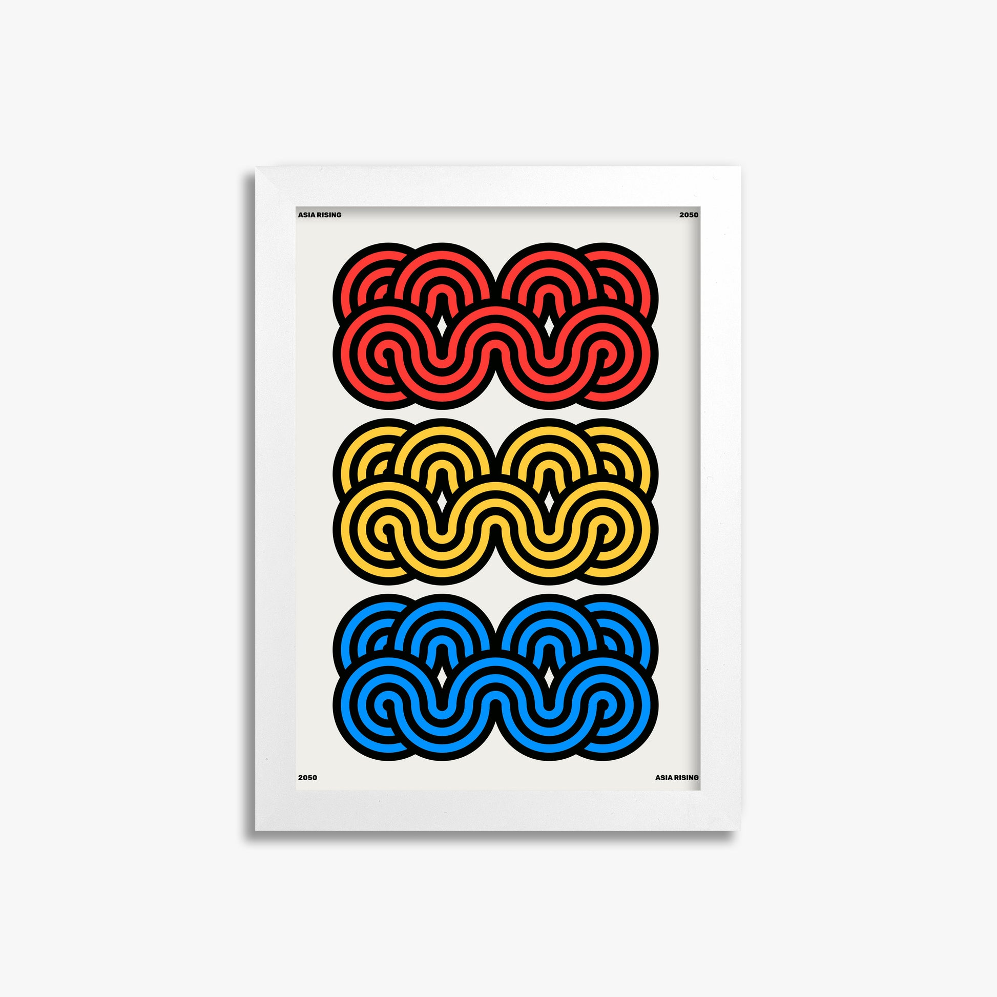 Clouds, 21x30cm Framed Poster With White Frame
