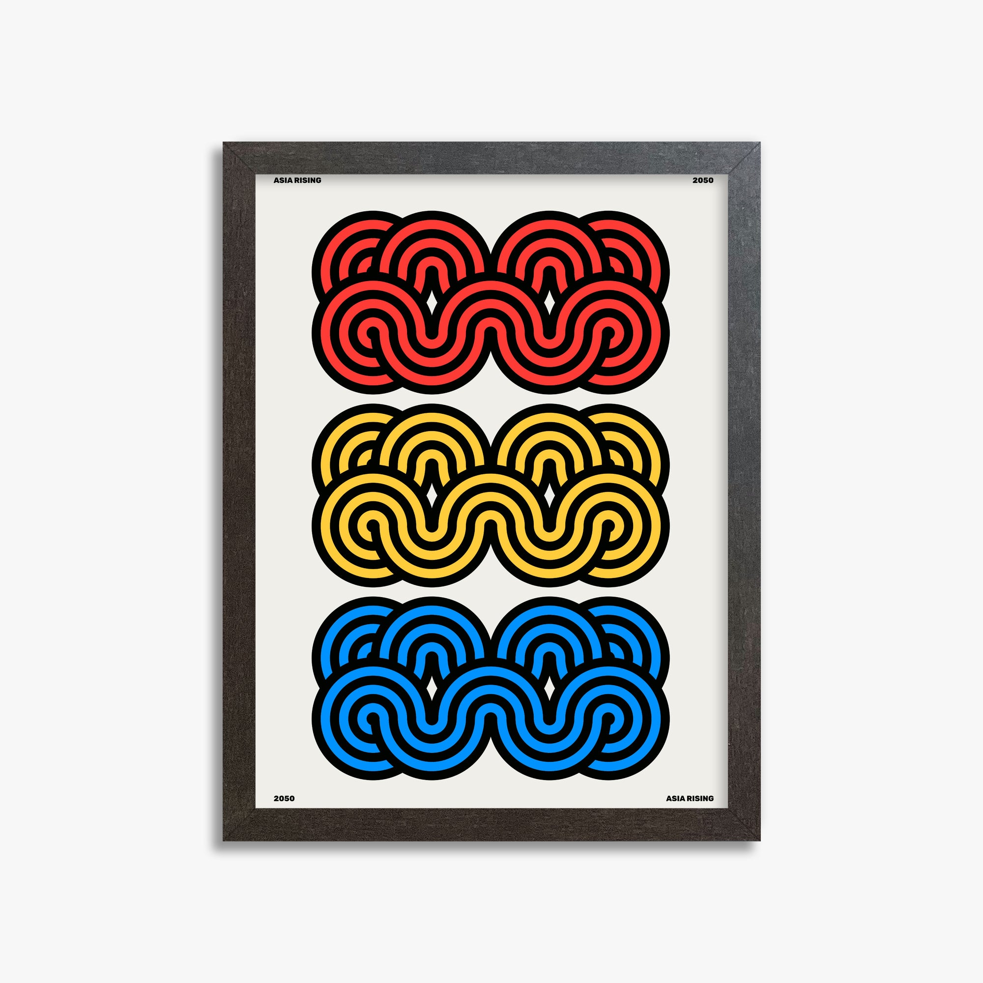 Clouds, 30x40cm Framed Poster With Espresso Frame