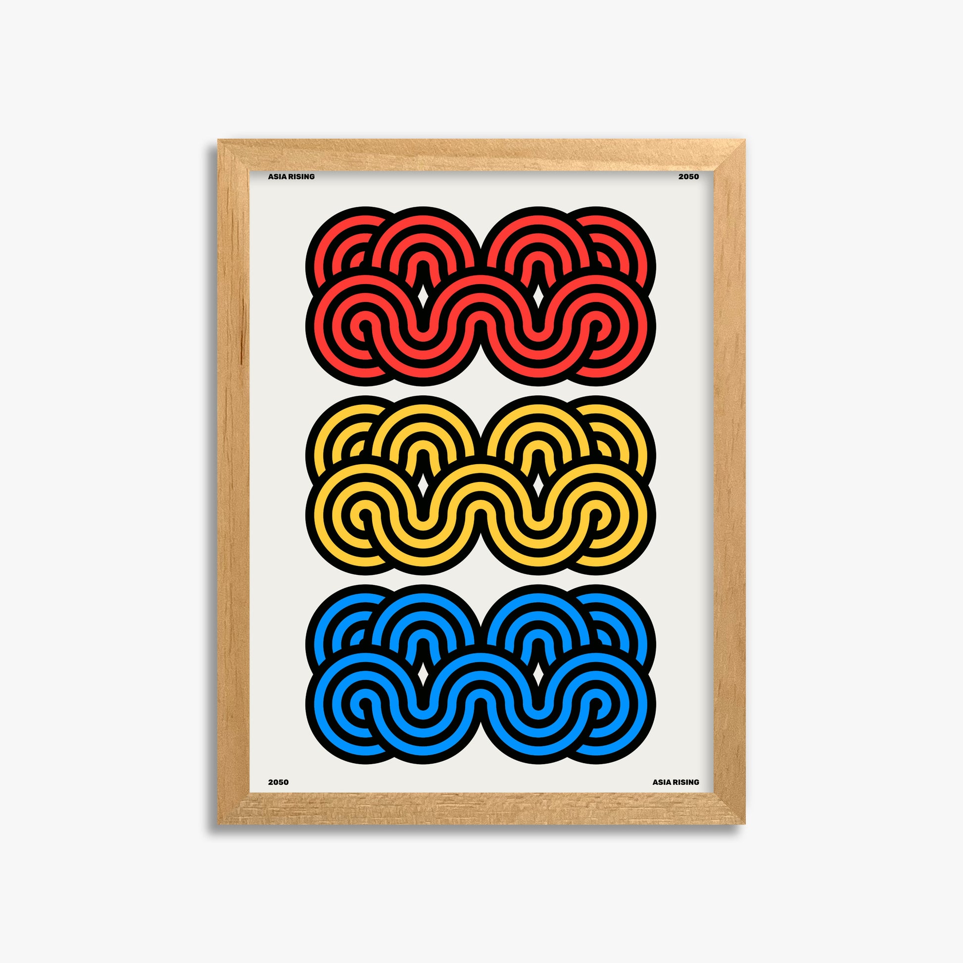 Clouds, 30x40cm Framed Poster With Oak Frame
