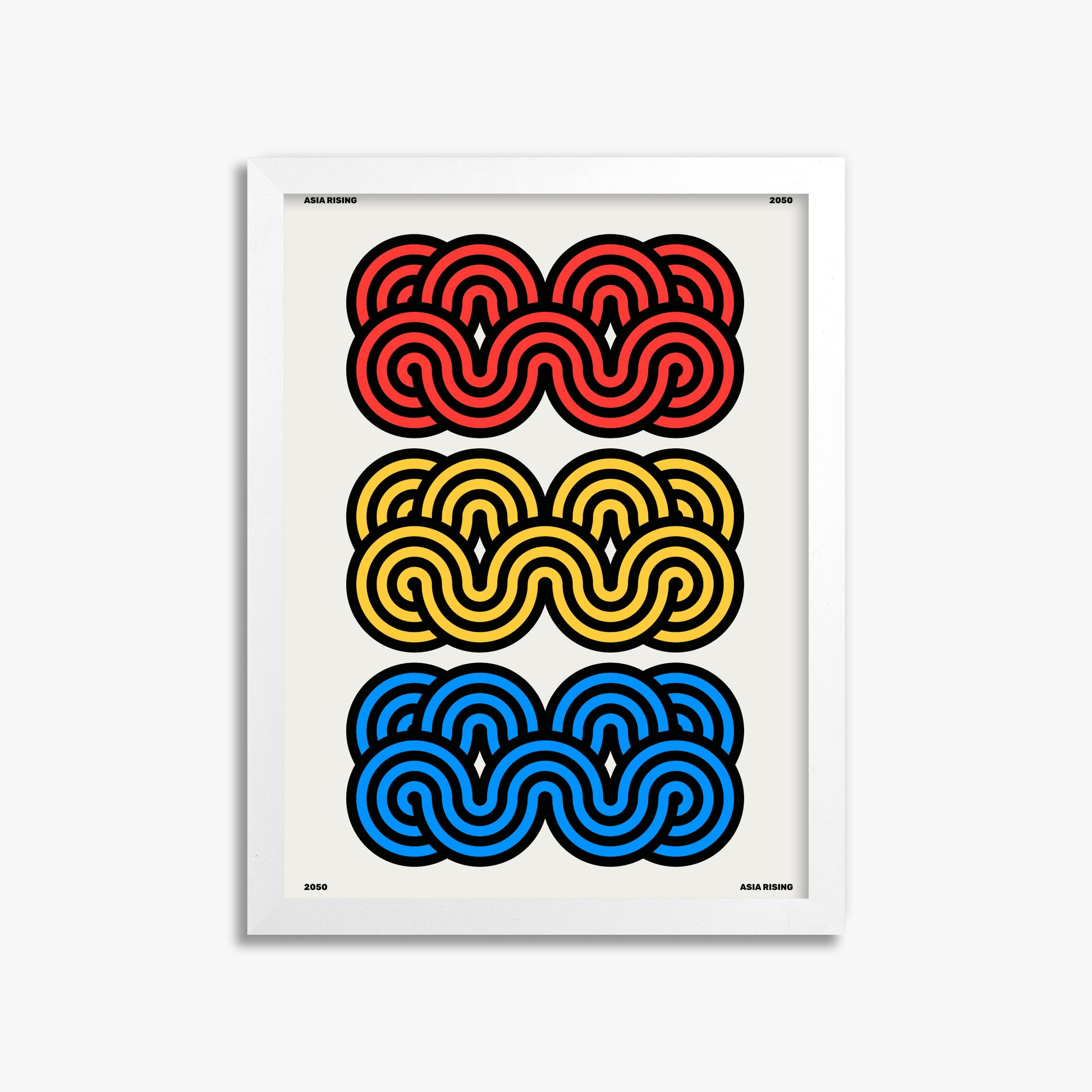 Clouds, 30x40cm Framed Poster With White Frame
