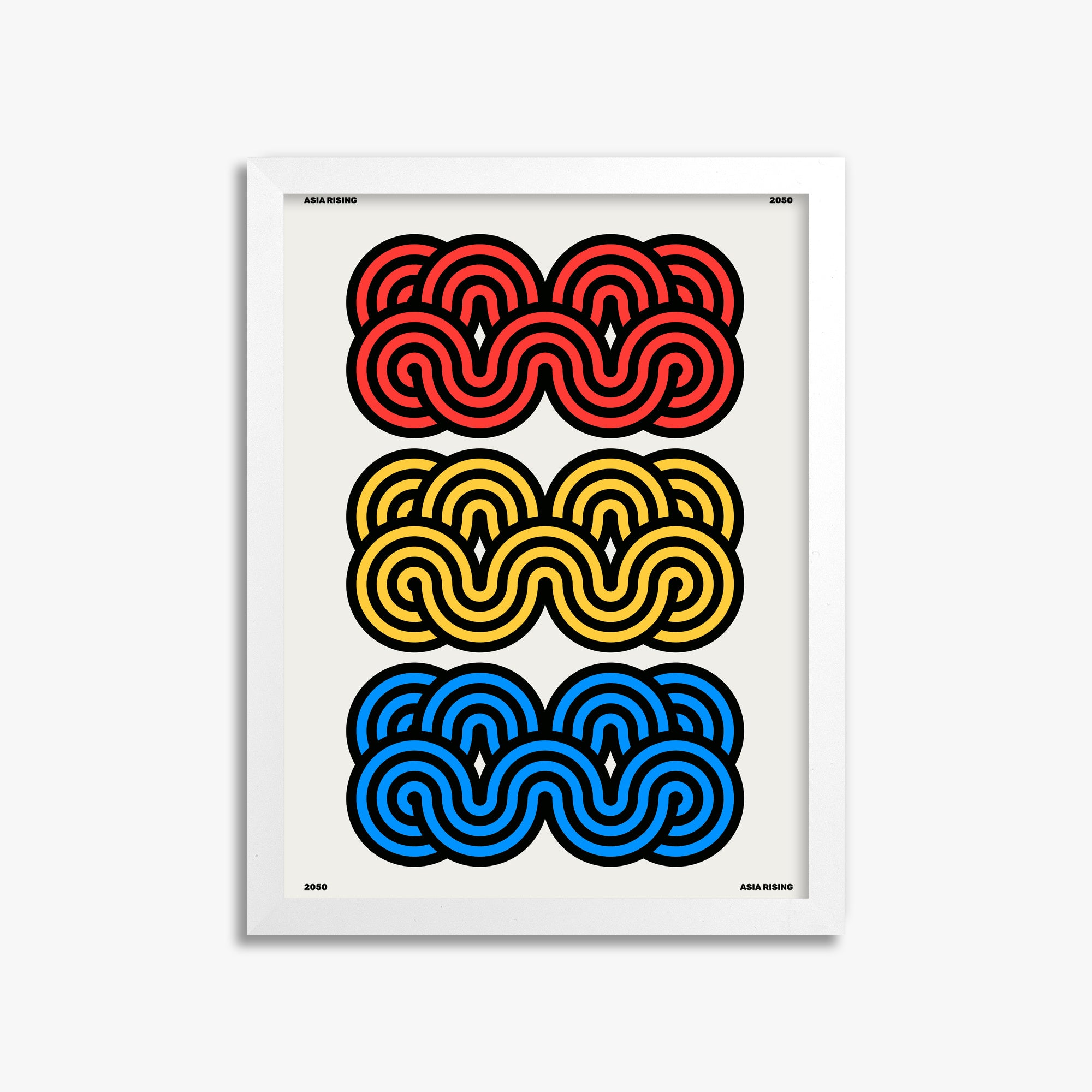 Clouds, 30x40cm Framed Poster With White Frame