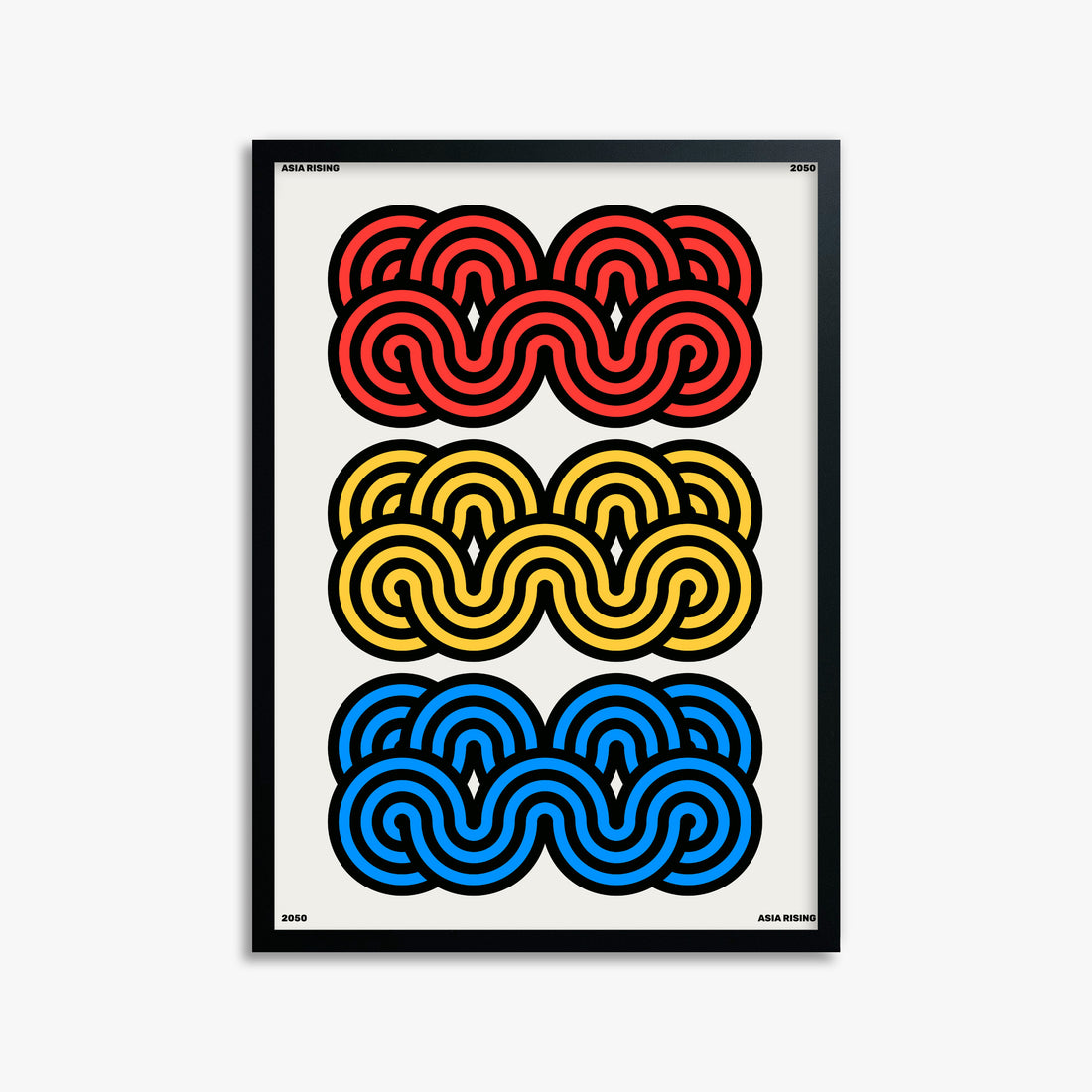 Clouds, 50x70cm Framed Poster With Black Frame