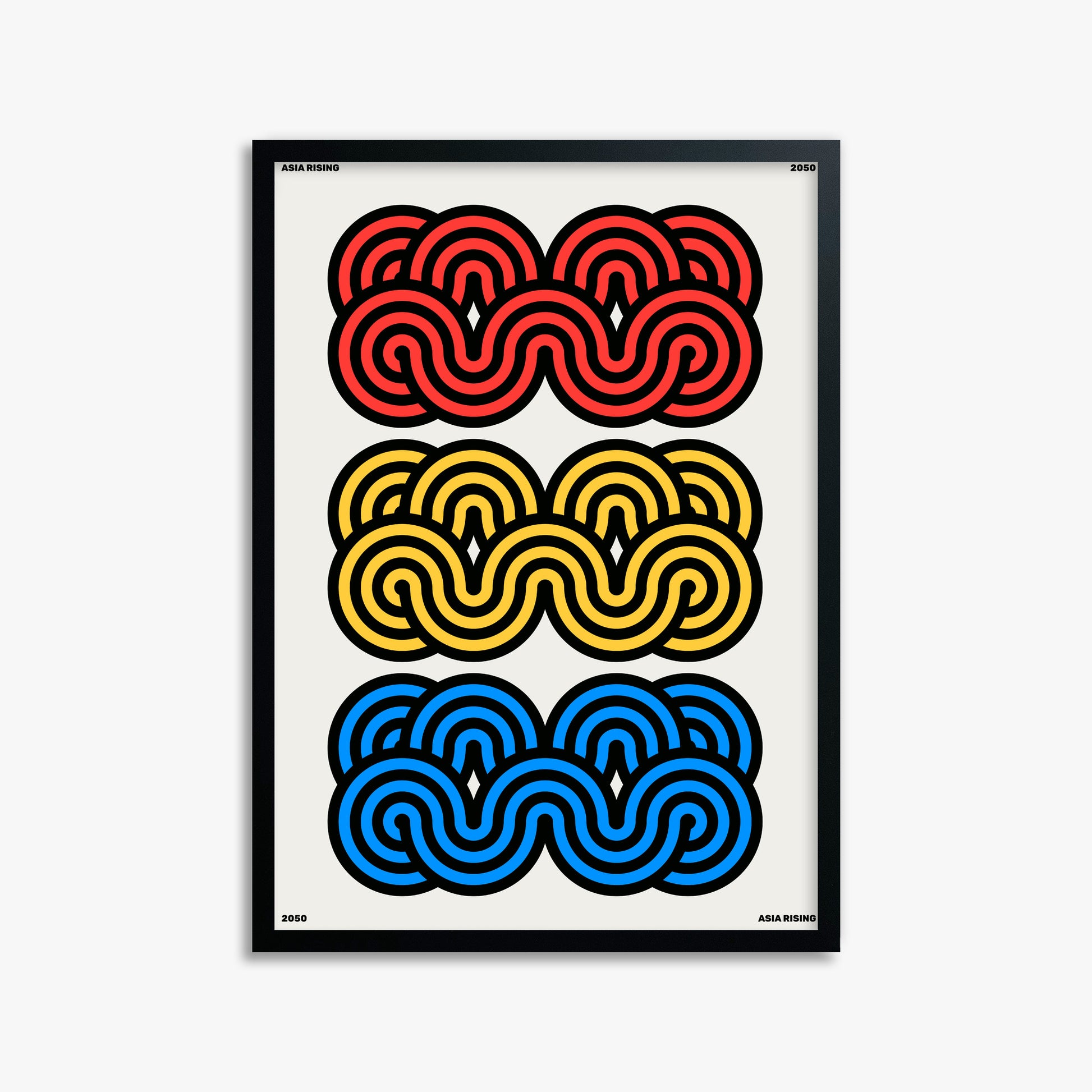 Clouds, 50x70cm Framed Poster With Black Frame