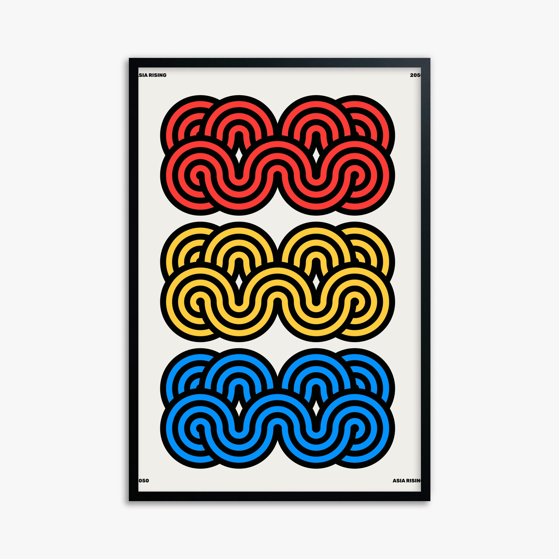 Clouds, 61x91cm Framed Poster With Black Frame
