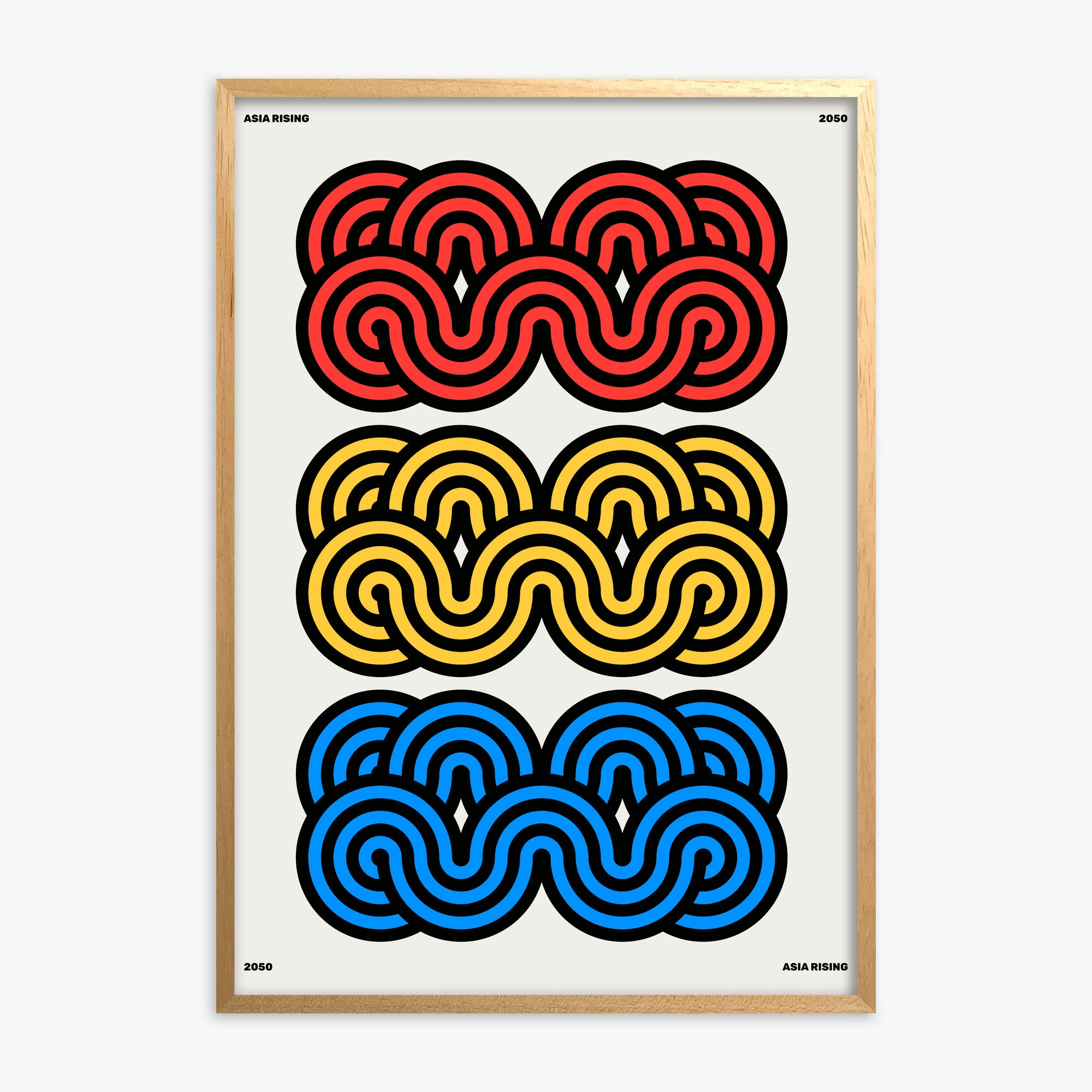 Clouds, Oak Framed Poster With Oak Frame