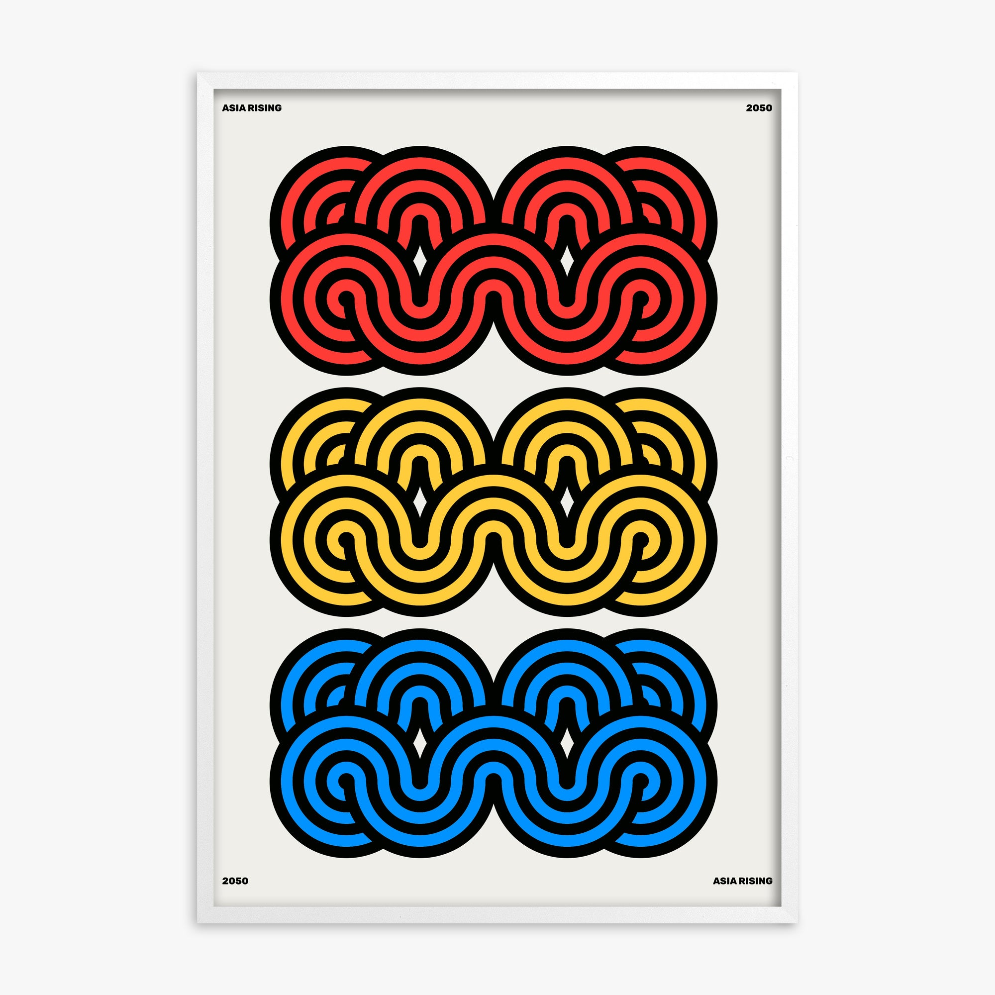 Clouds, White Framed Poster With White Frame