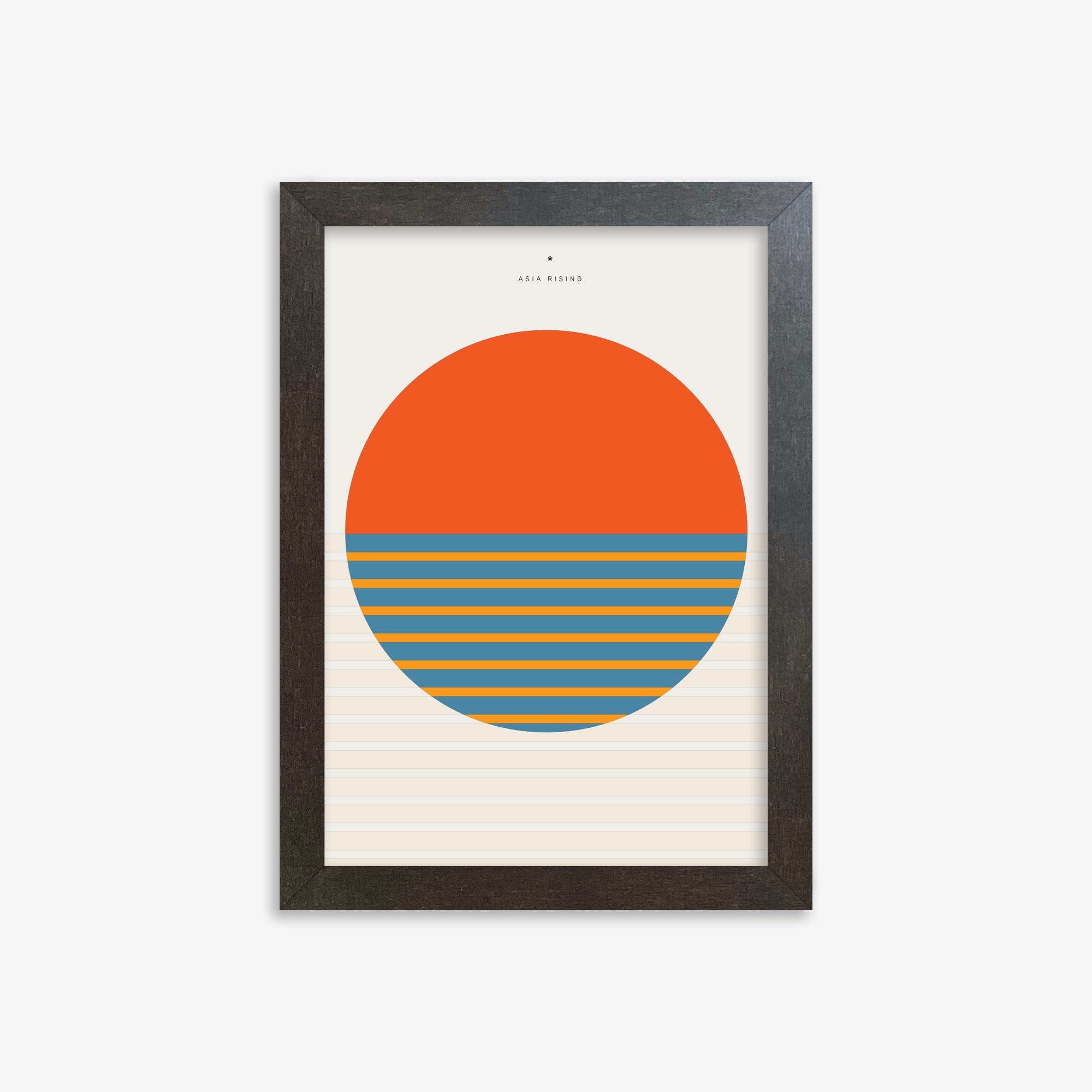 Sun and Land, 21x30cm Framed Poster With Espresso Frame