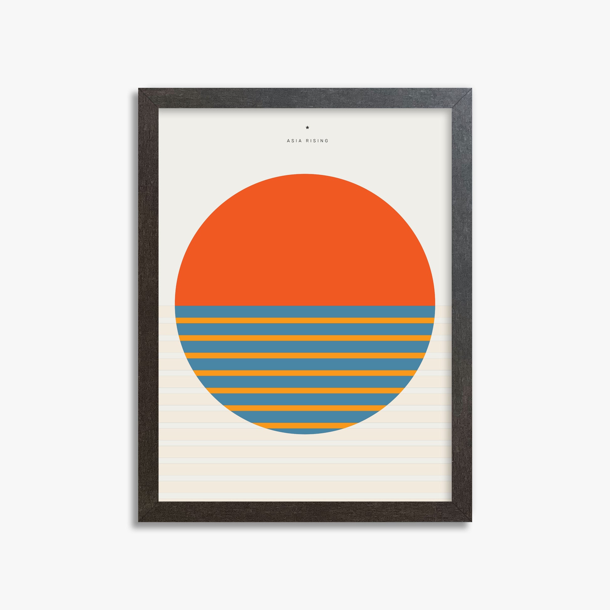 Sun and Land, 30x40cm Framed Poster With Espresso Frame