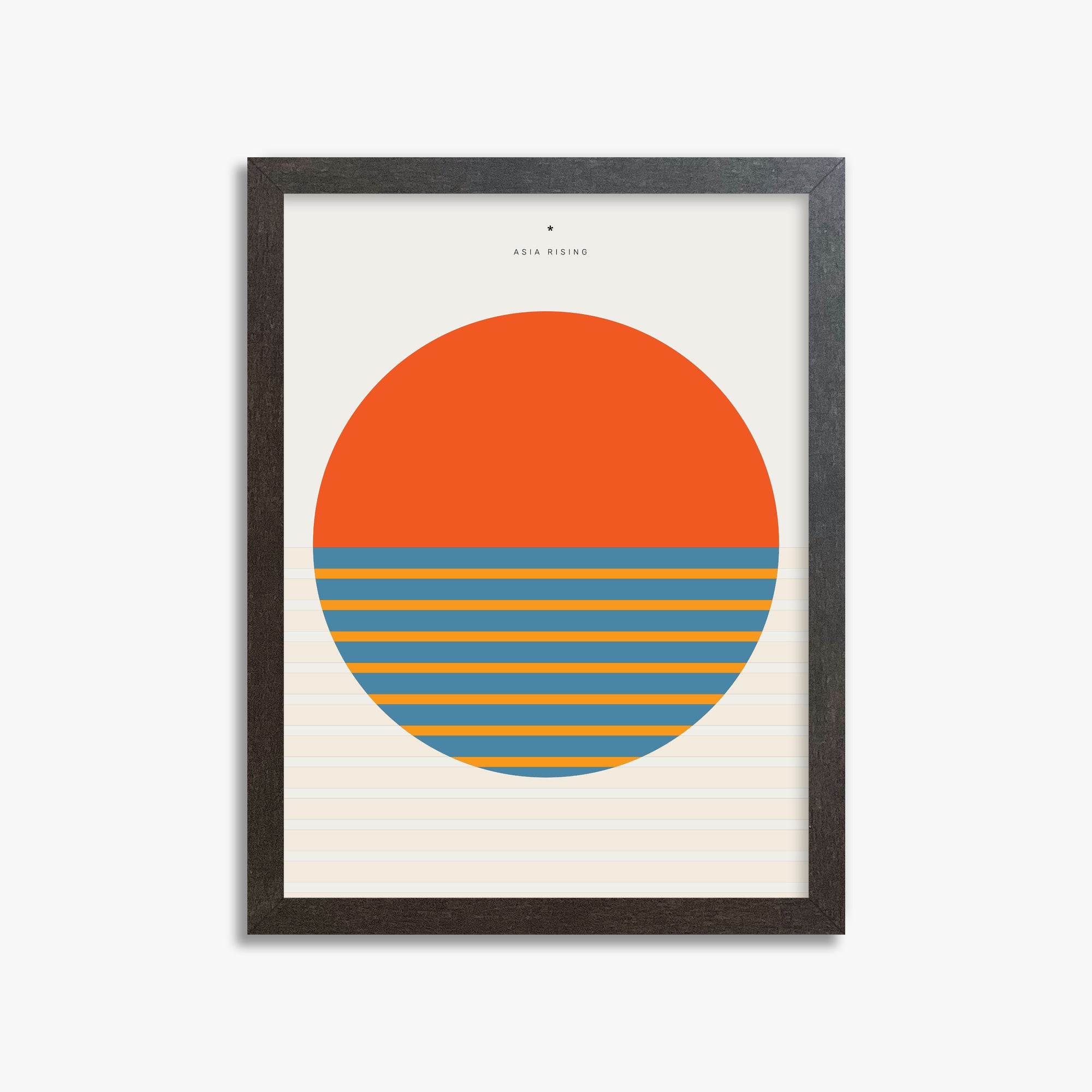 Sun and Land, 30x40cm Framed Poster With Espresso Frame