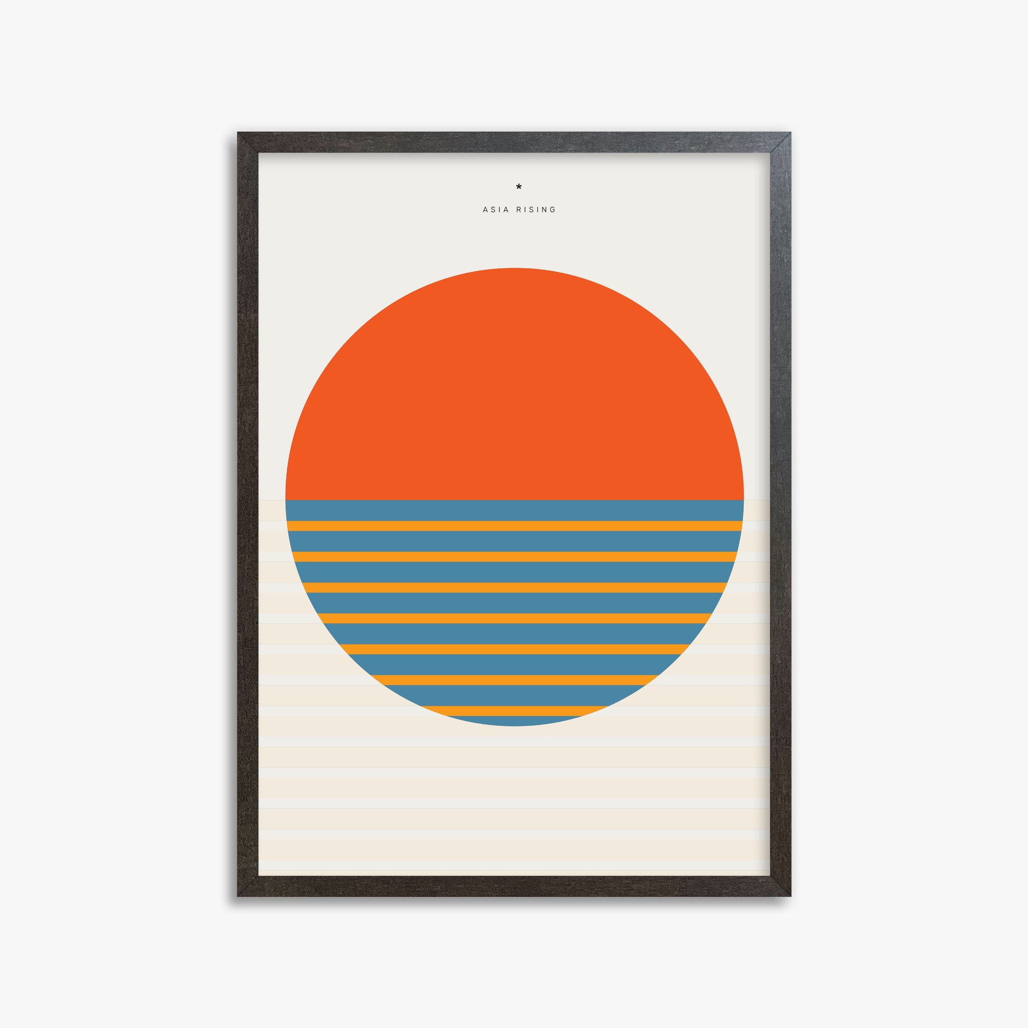 Sun and Land, 50x70cm Framed Poster With Espresso Frame
