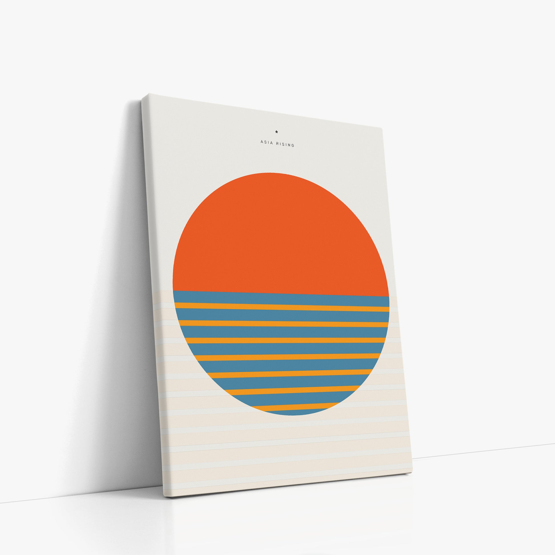 Sun and Land, 50x70cm Satin Canvas Poster Left Angle