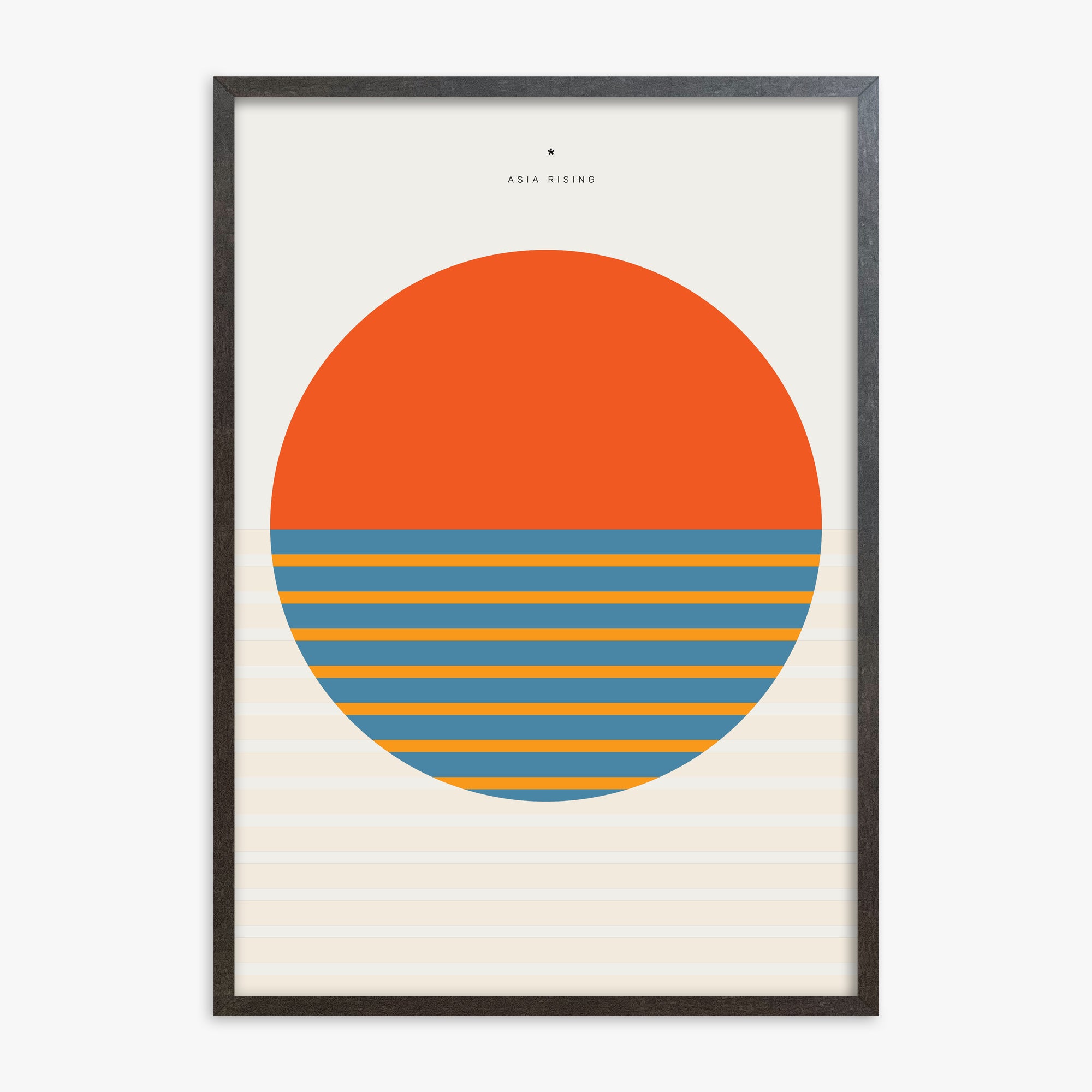 Sun and Land, 70x100cm Framed Poster With Espresso Frame