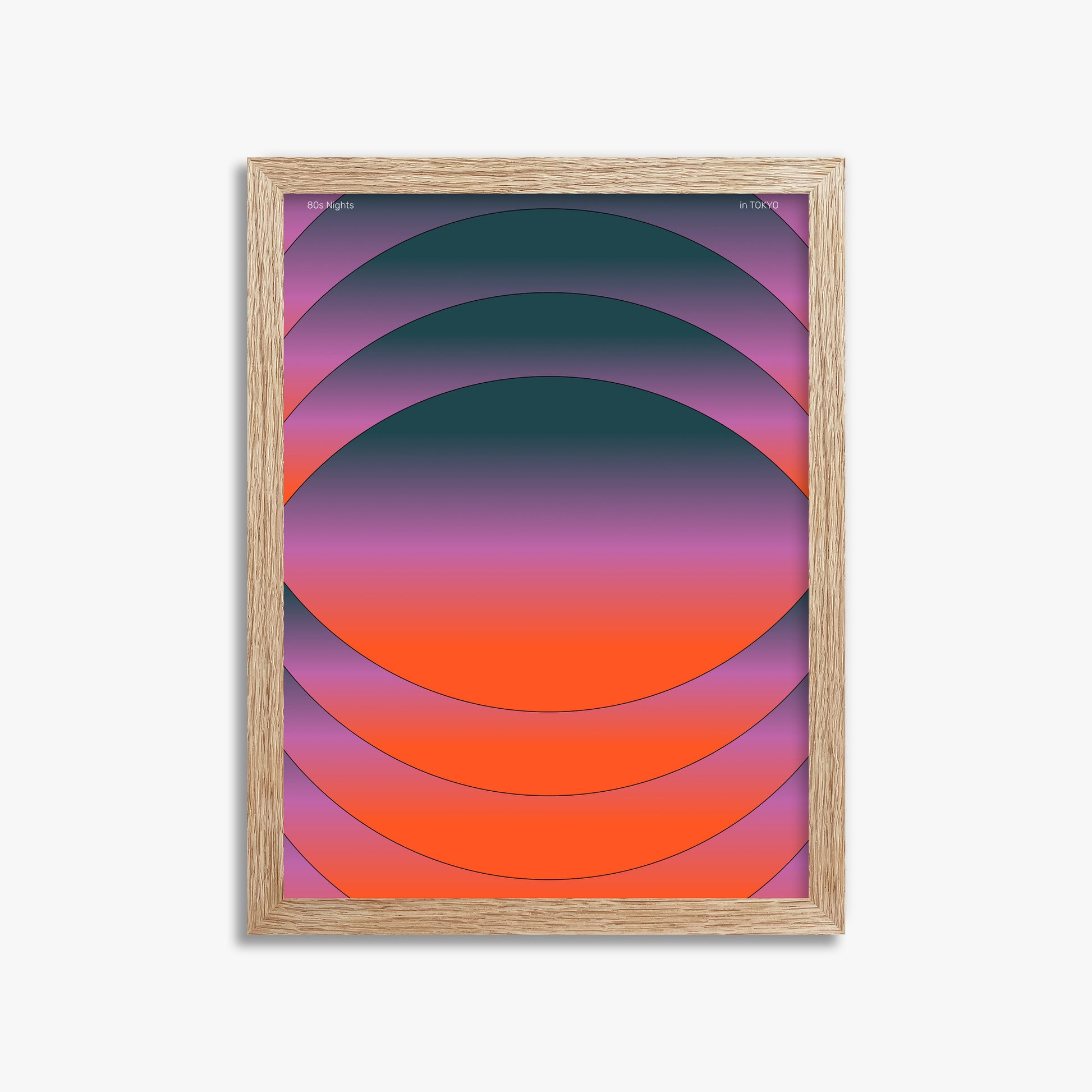 Mesmerized, 30x40cm Framed Poster With Raw Oak Frame